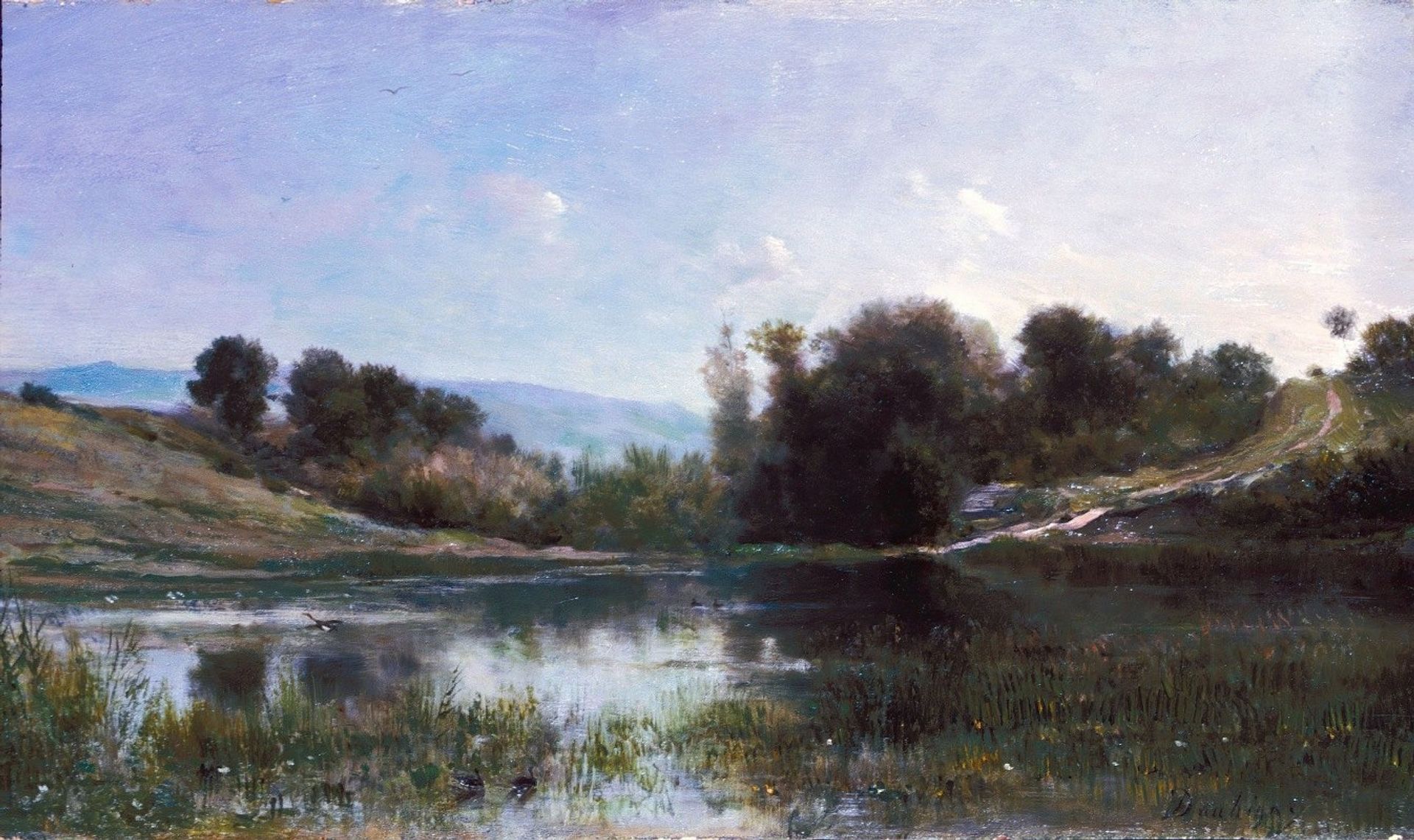 Pond at Gylieu by Charles François Daubigny