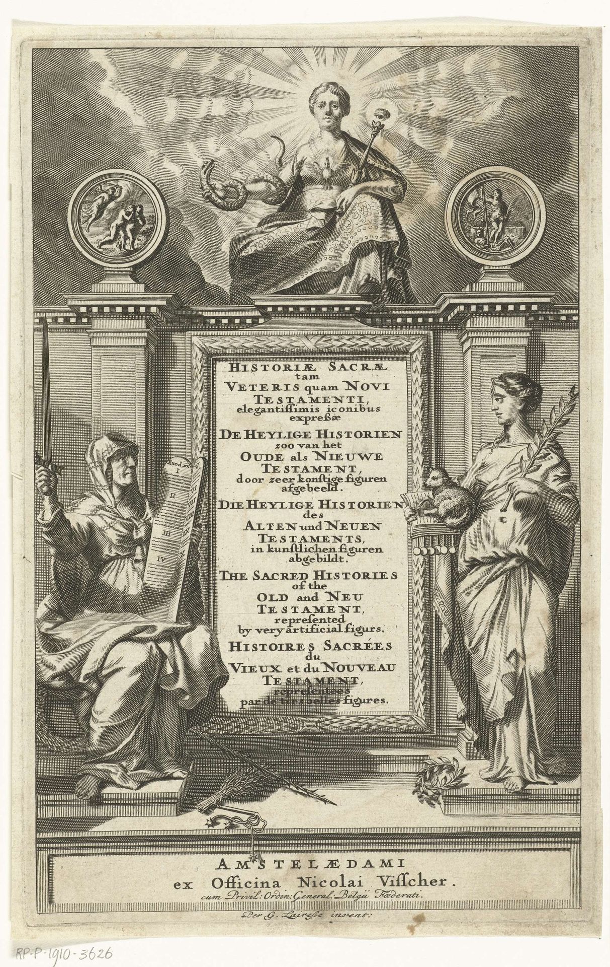 Allegorie op het Oude en Nieuwe Testament by Abraham de Blois