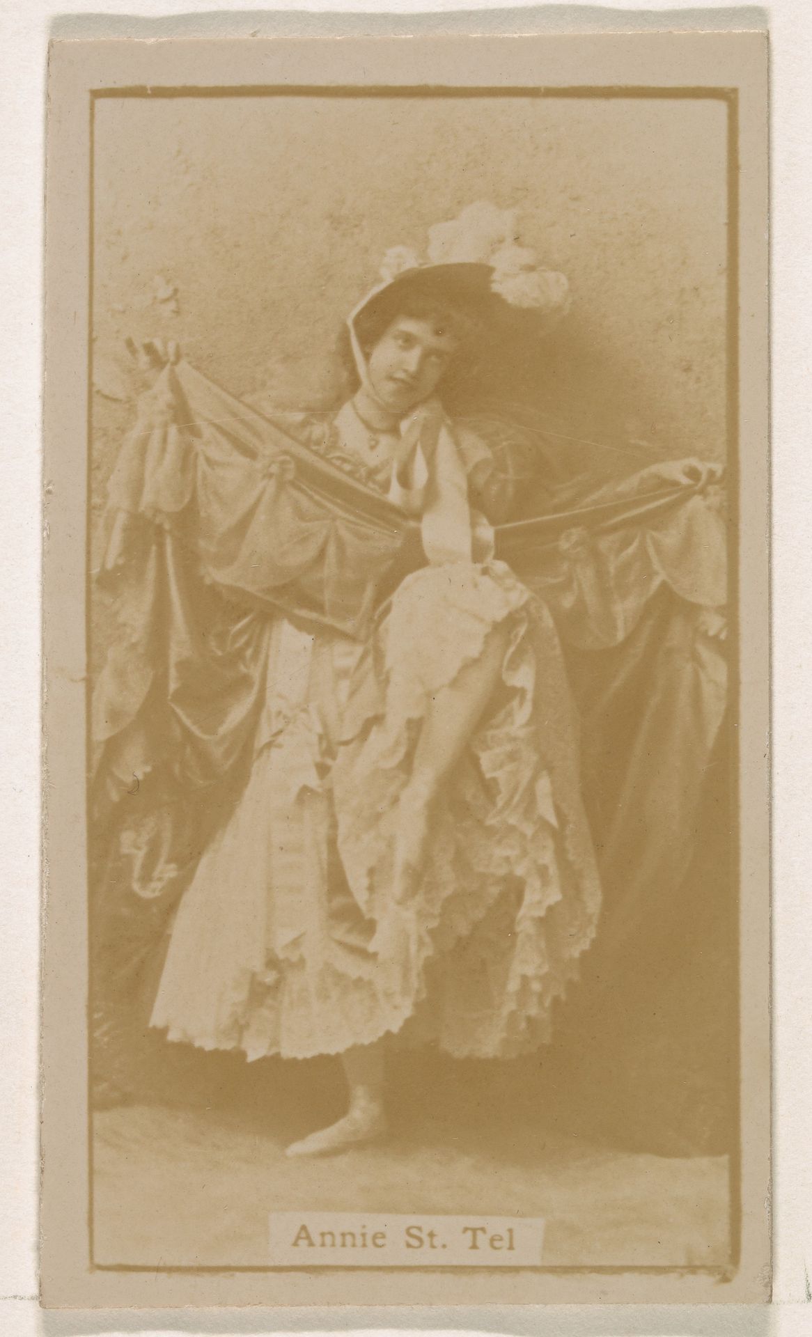 Annie St. Tel, from the Actresses series (N245) issued by Kinney Brothers to promote Sweet Caporal Cigarettes by Kinney Brothers Tobacco Company