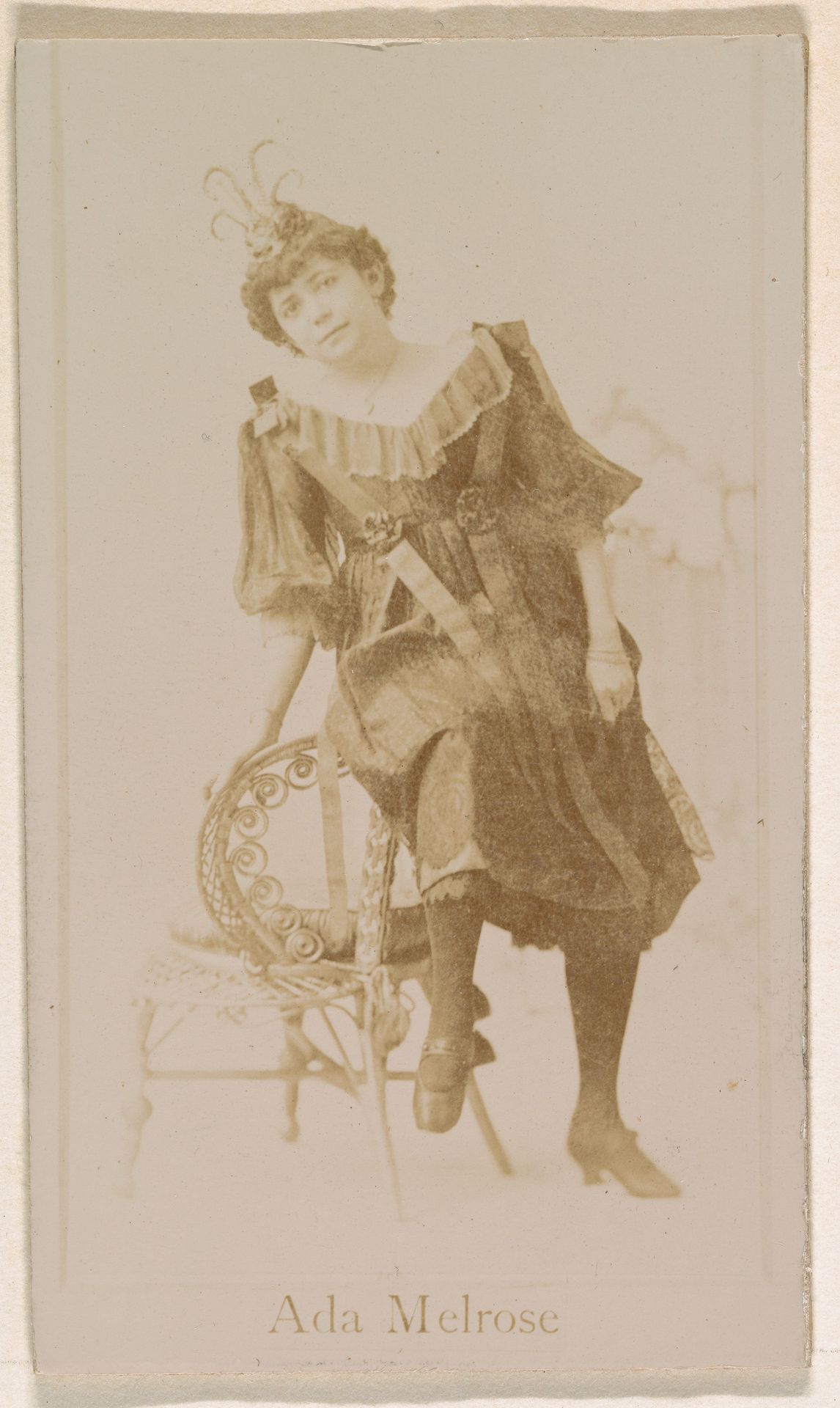 Ada Melrose, from the Actresses series (N245) issued by Kinney Brothers to promote Sweet Caporal Cigarettes by Kinney Brothers Tobacco Company
