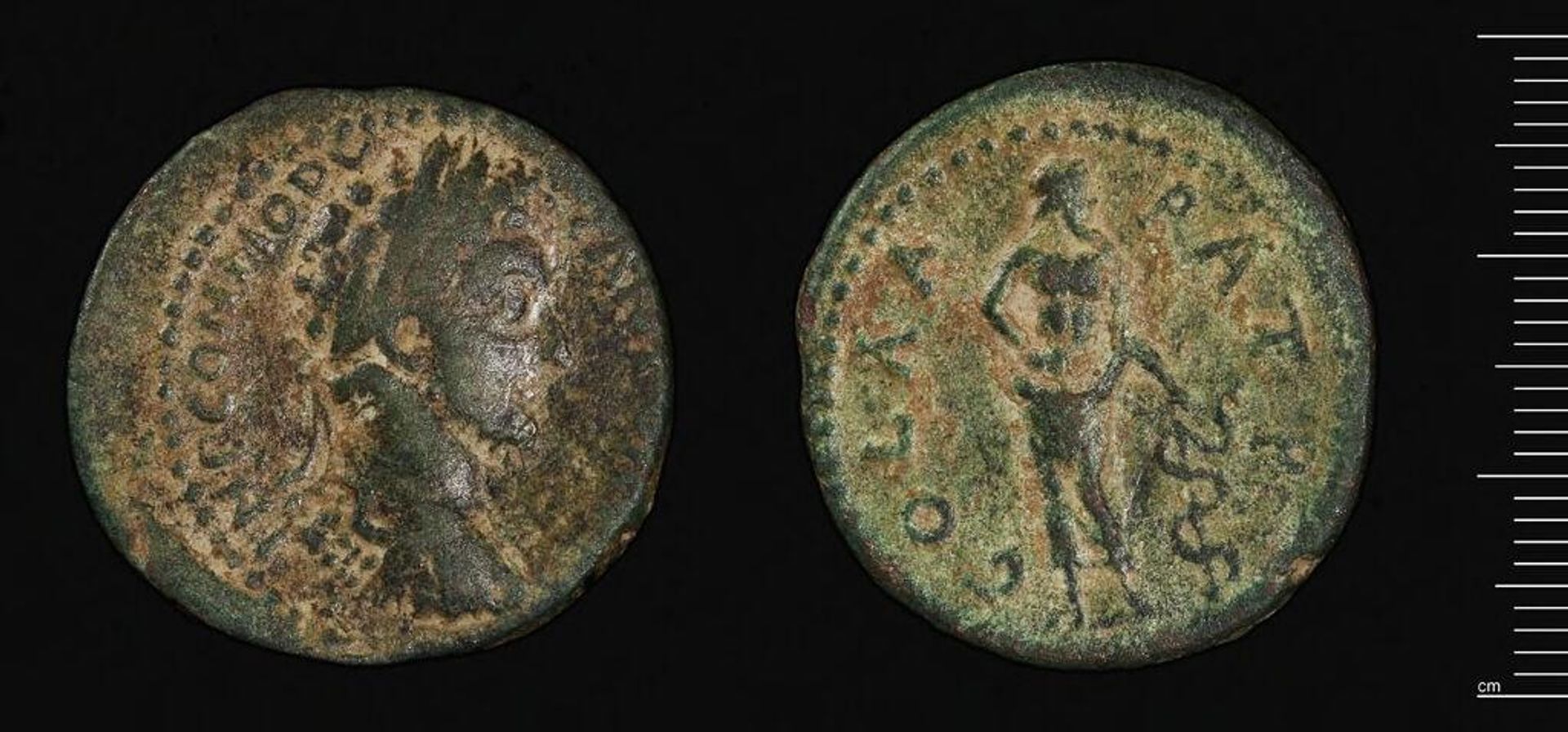 Coin of Patrai under Commodus by Commodus