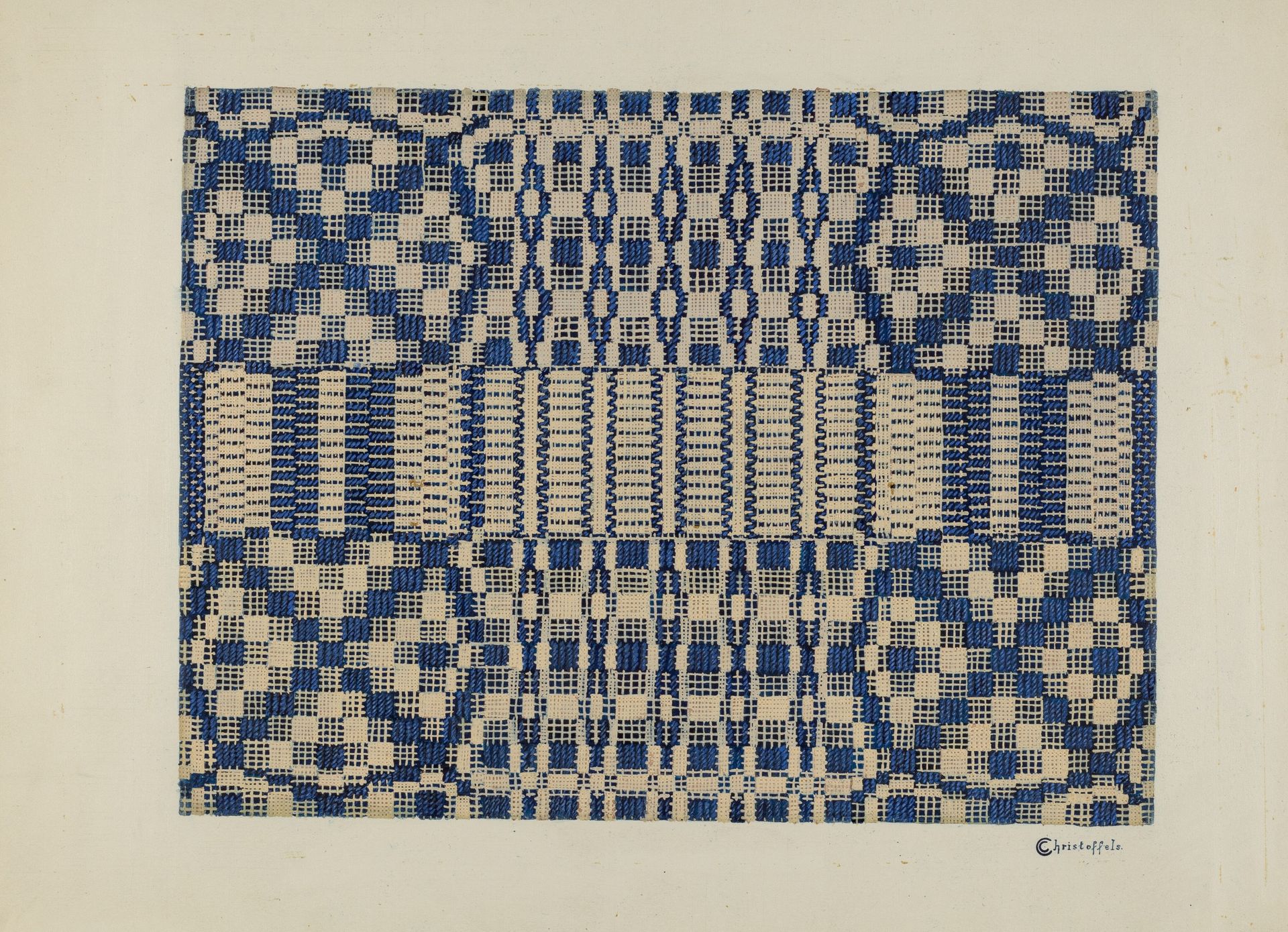 Coverlet Detail by Cornelius Christoffels