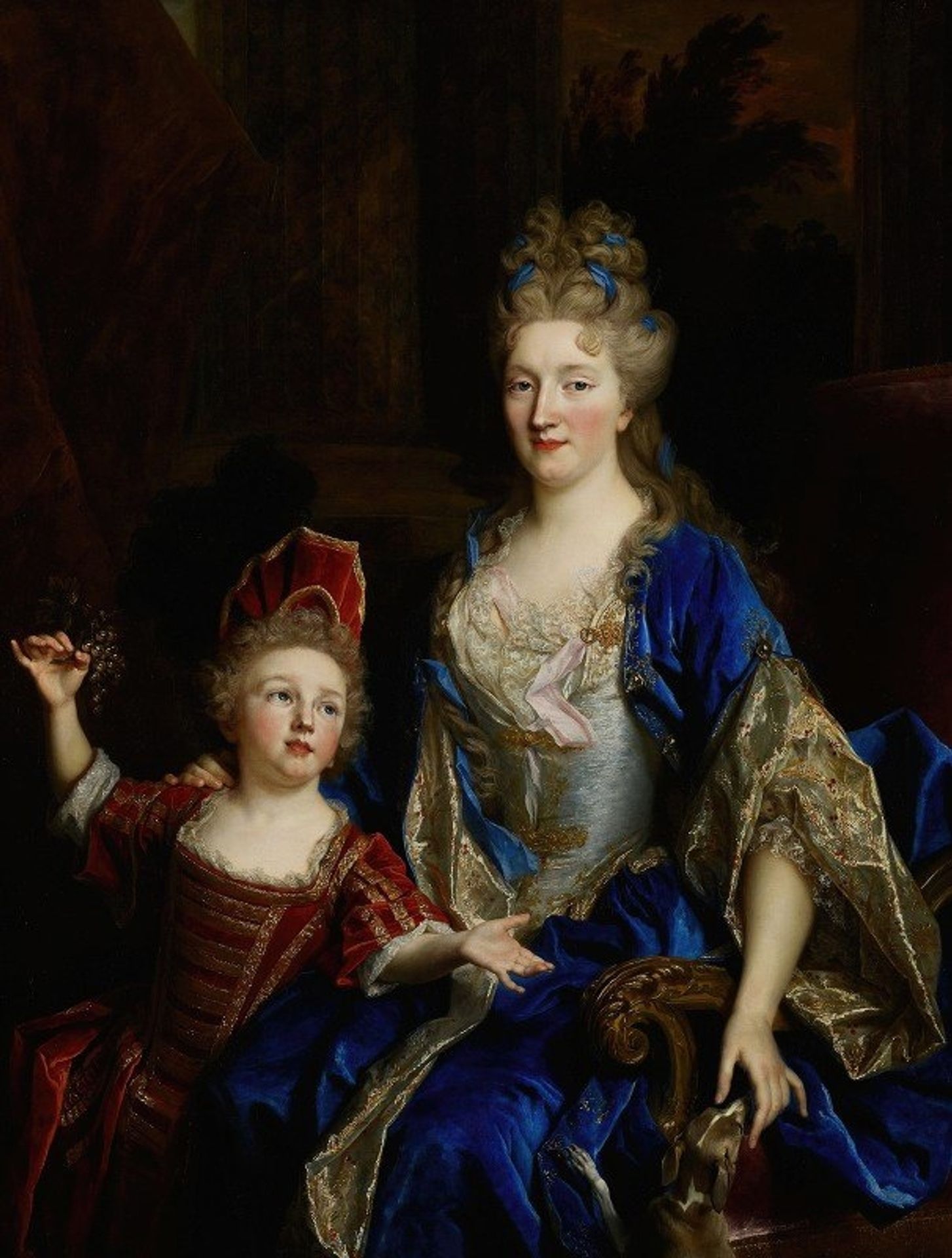 Portrait of Catherine Coustard, Marquise of Castelnau, Wife of Charles-Léonor Aubry with Her Son Léonor by Nicolas de Largillière