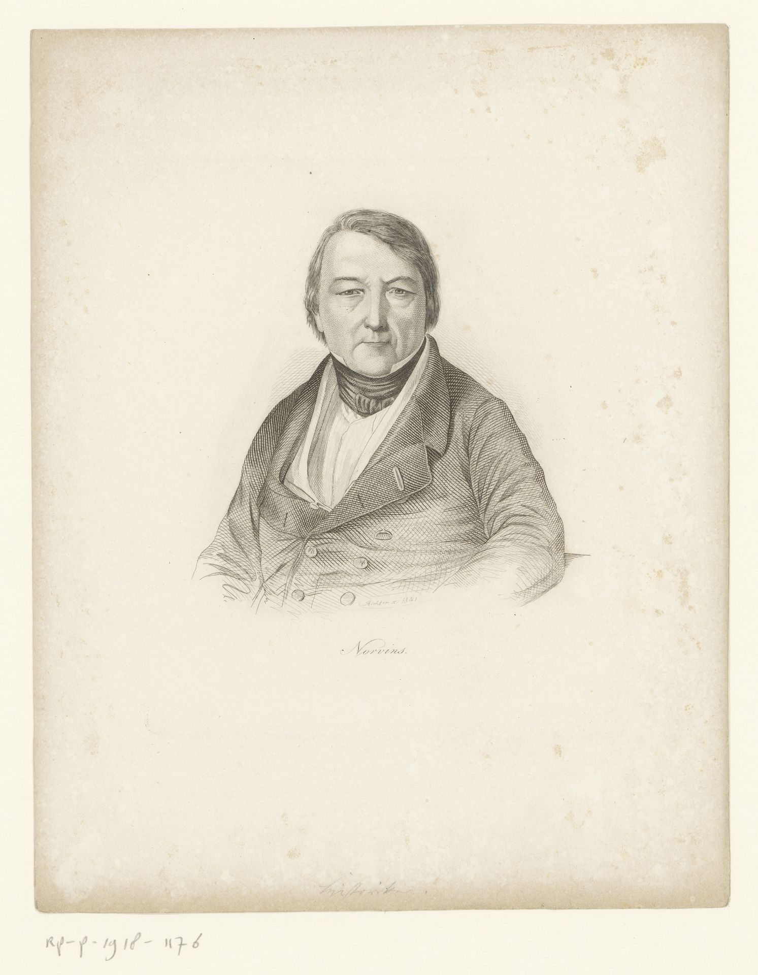 Portret van Jacques Marquet de Norvins by F. Richter