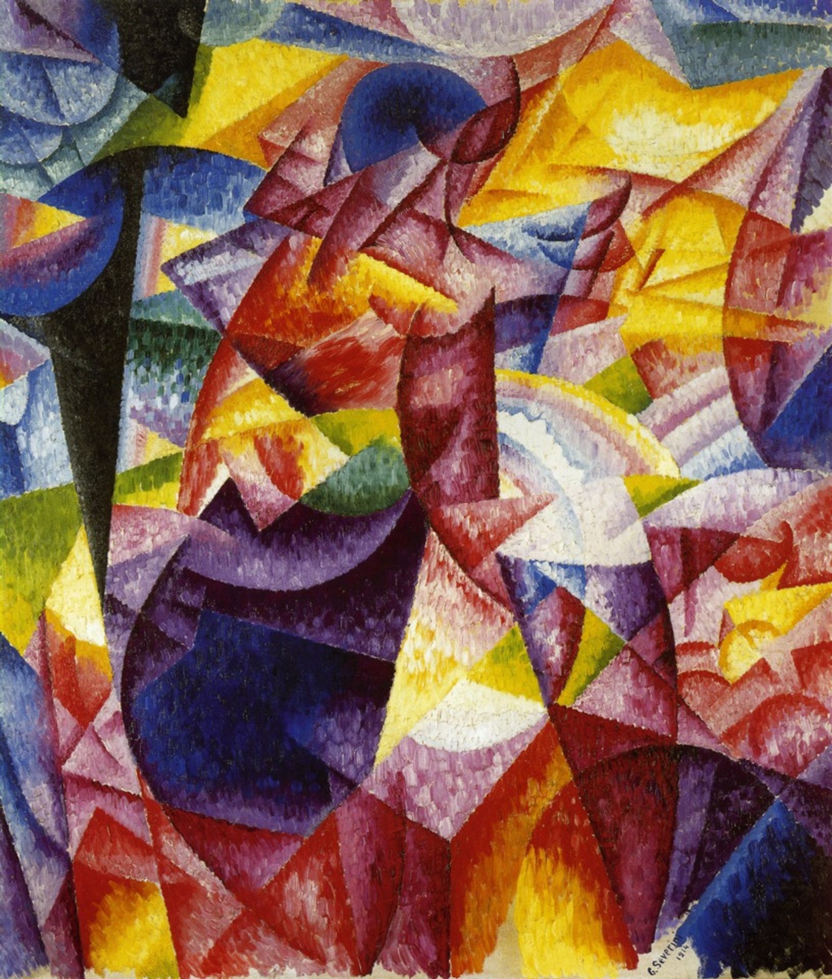 Simultaneity of Centrifugal and Centripetal Groups (Woman at a Window) by Gino Severini