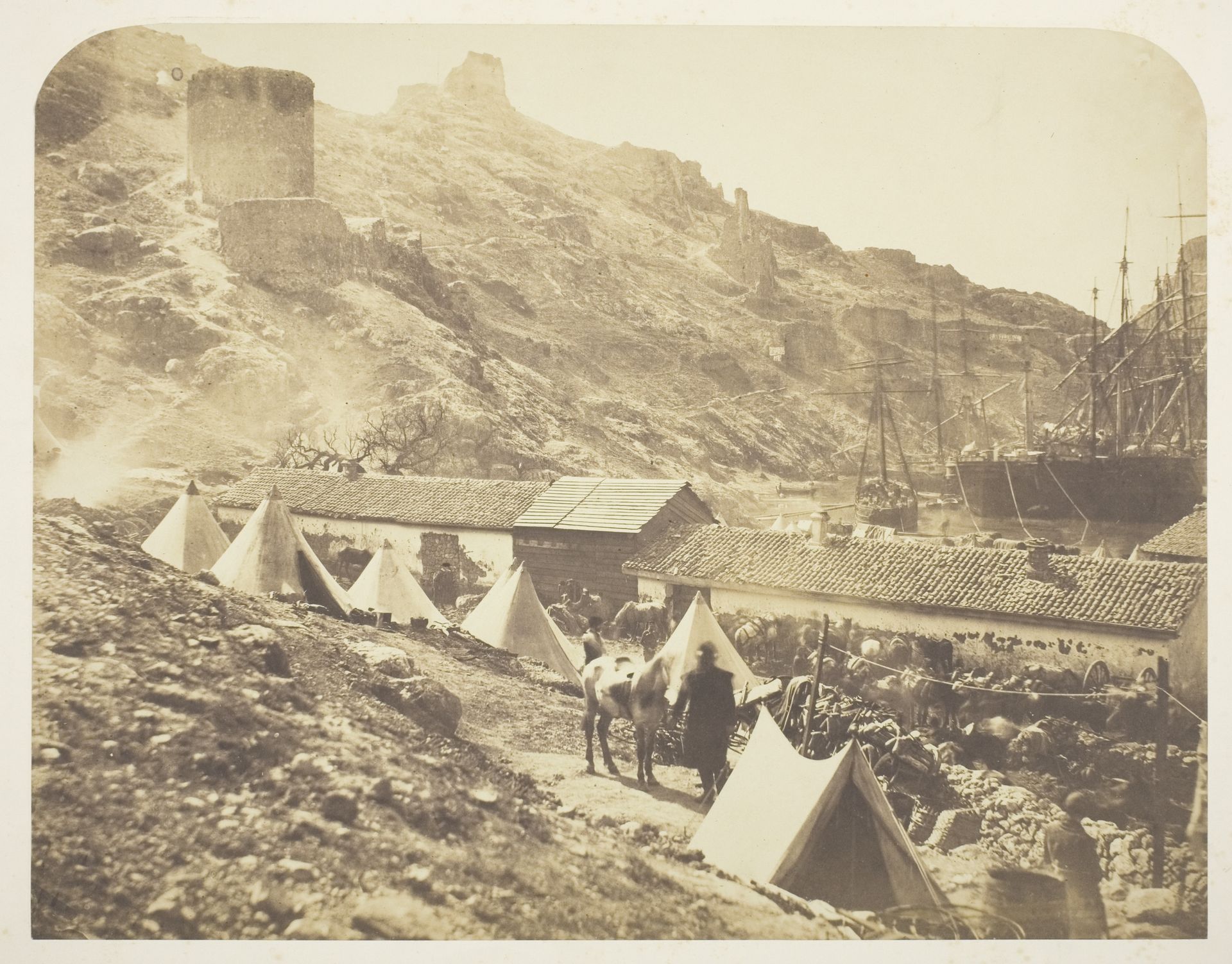 The Genoese Castle, Balaklava by Roger Fenton