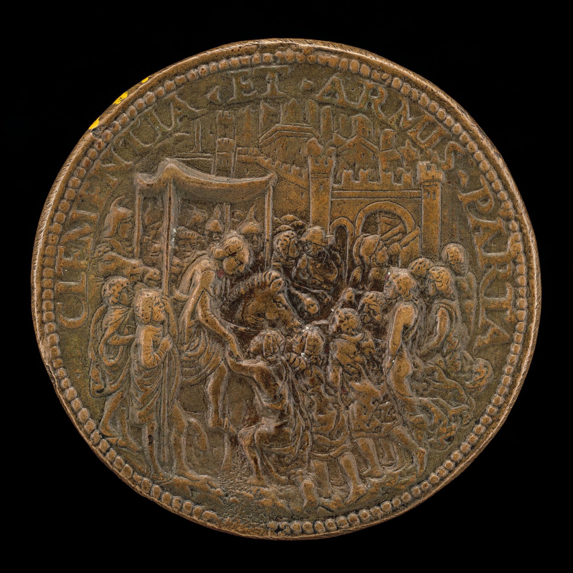 Francesco Receiving the Homage of Milan at the Porta Nuova [reverse] by Caradosso Foppa