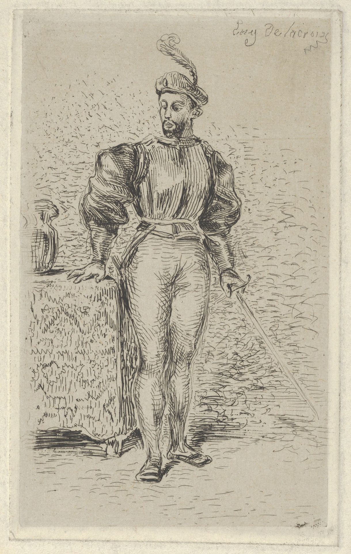 Man at Arms by Eugène Delacroix