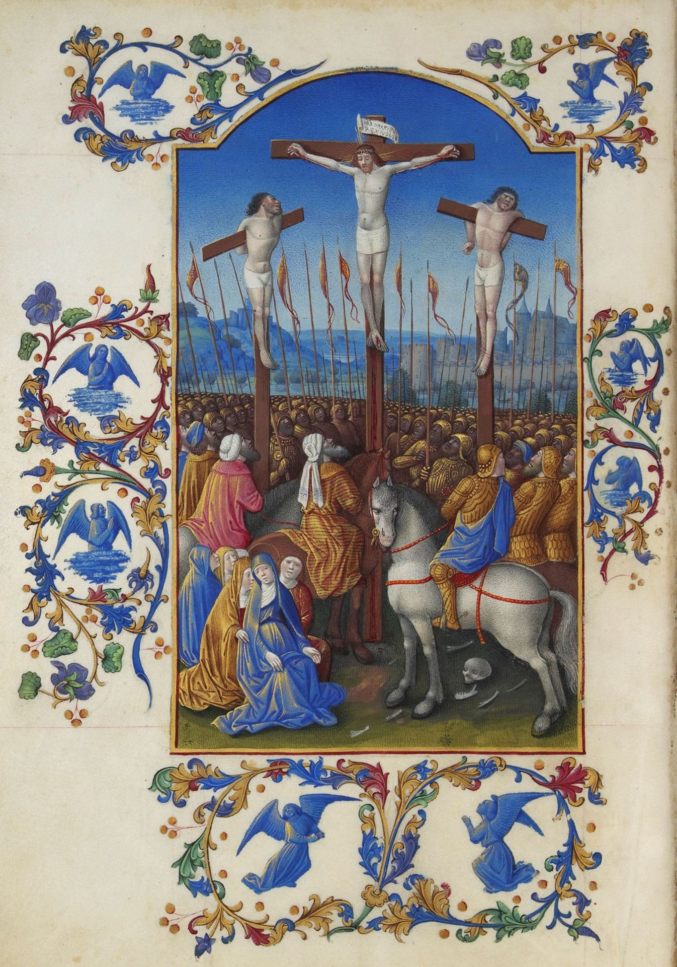 The Crucifixion by Limbourg brothers