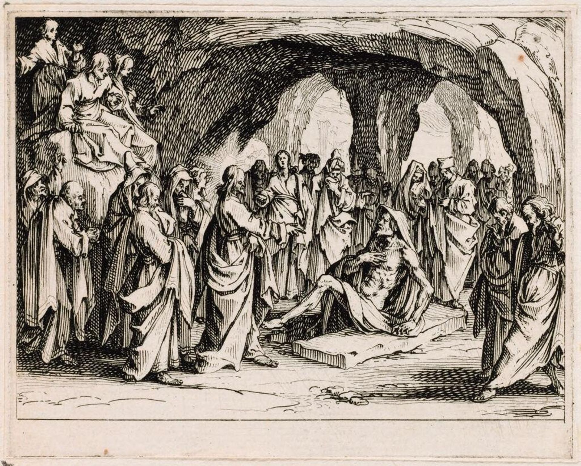 Resurrection of Lazarus by Jacques Callot