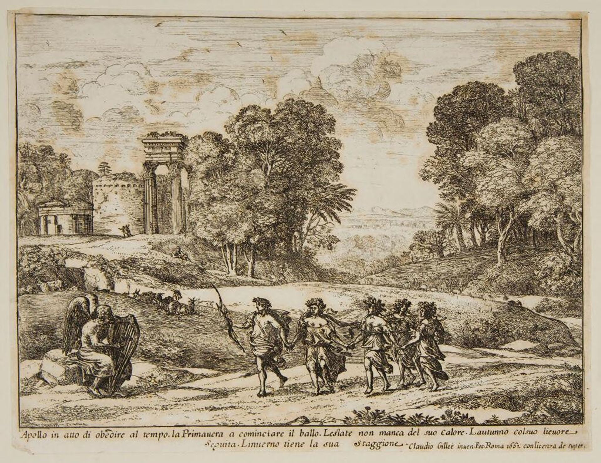 Time, Apollo, and the Seasons by Claude Lorrain