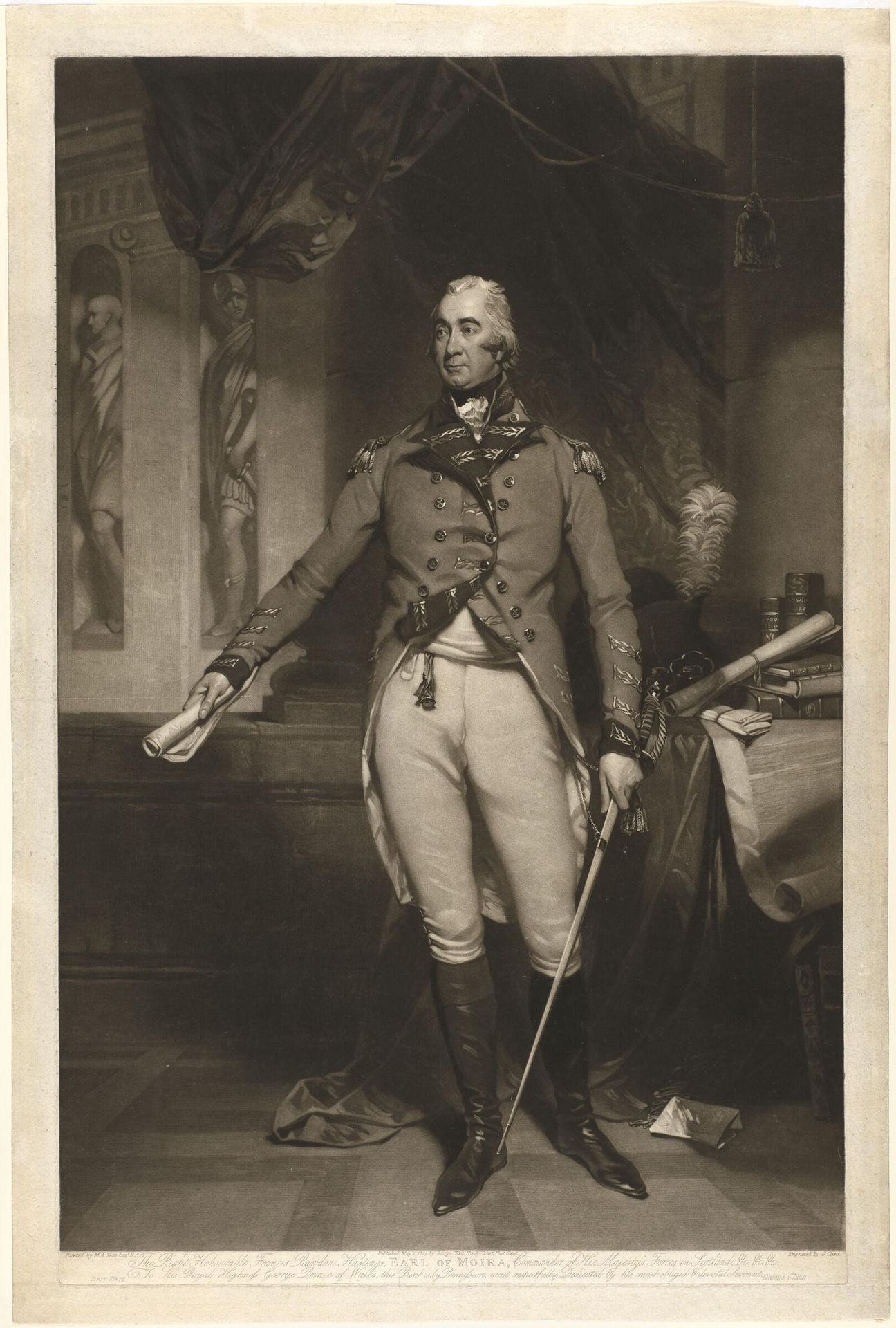 The Right Honourable Francis Rawdon Hastings, Earl of Moira, Commander of His Majesty's Forces in Scotland by George Clint