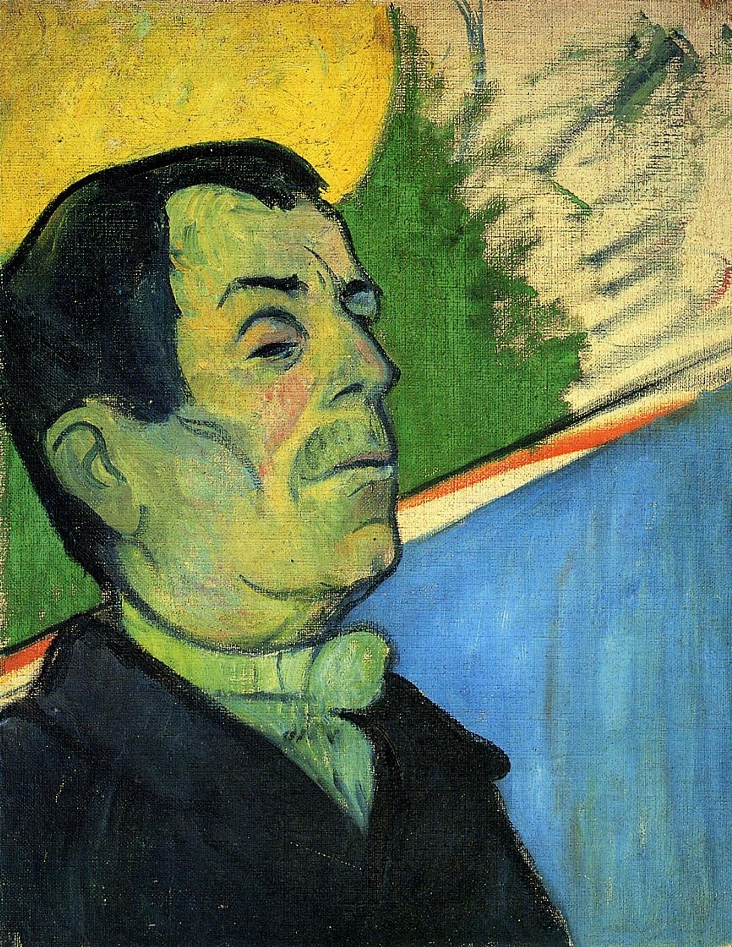 Portrait of a man wearing a lavalliere by Paul Gauguin