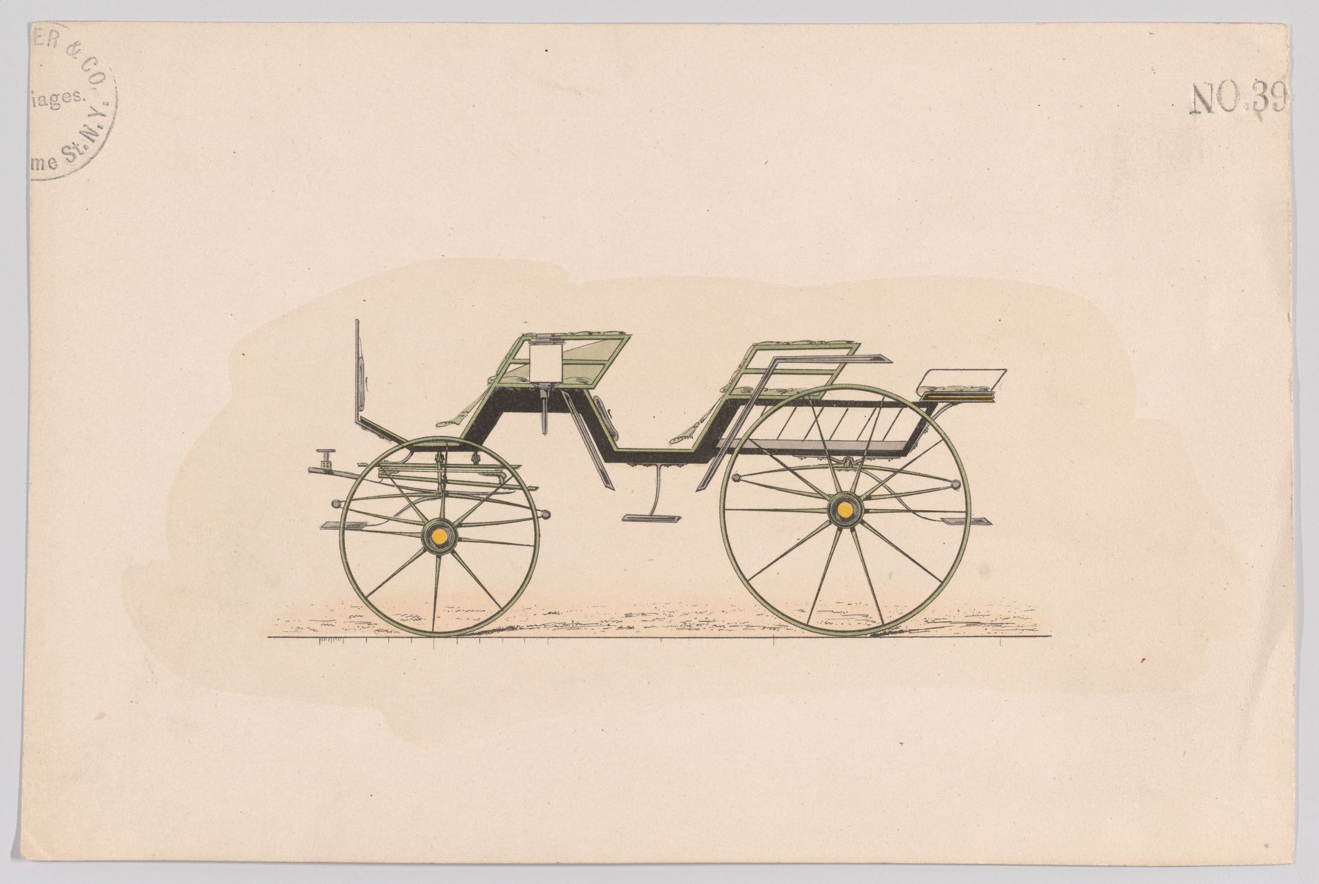 Design for Phaeton Carriage by Anonymous