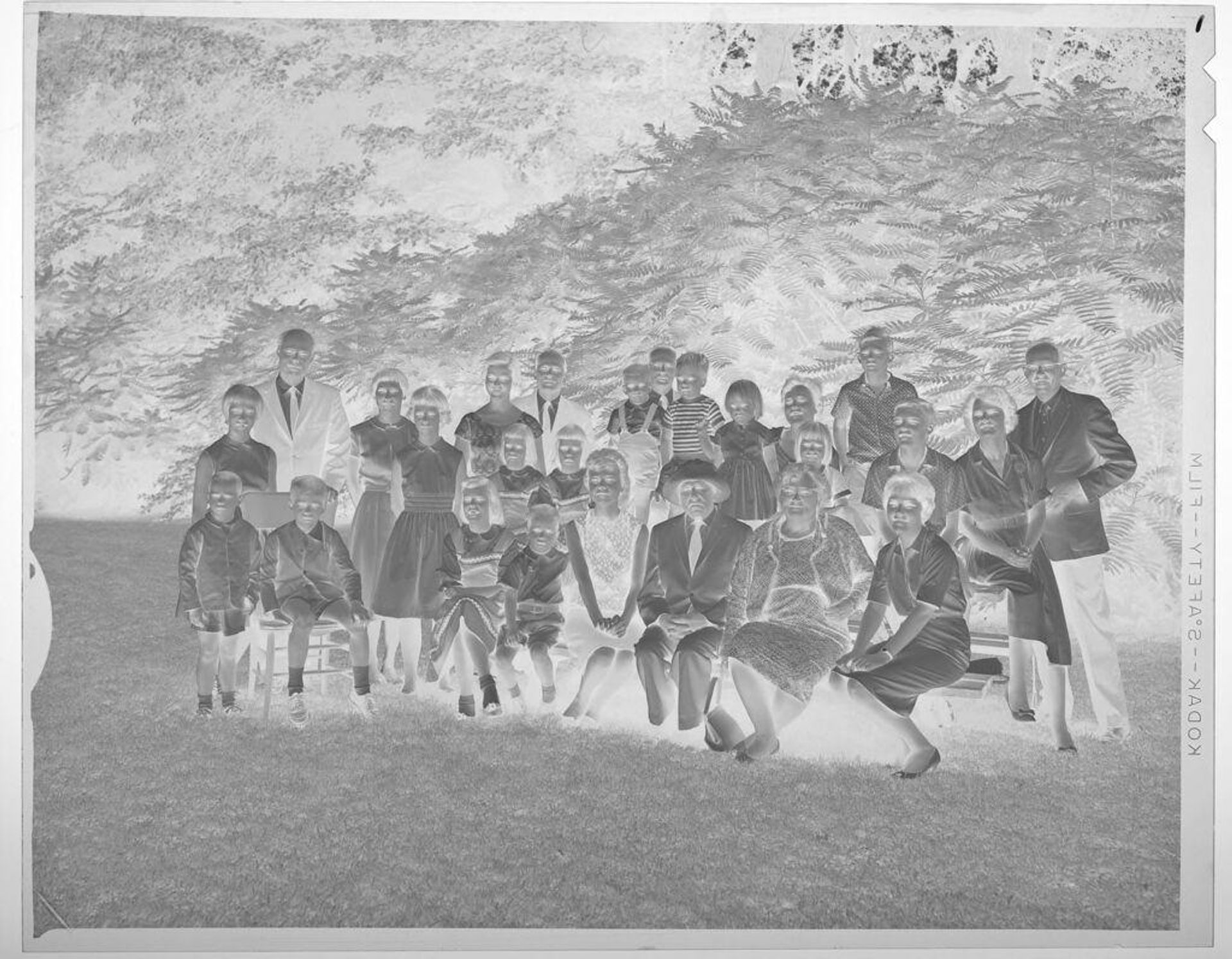 Untitled (large family portrait, outside) by Lucian and Mary Brown