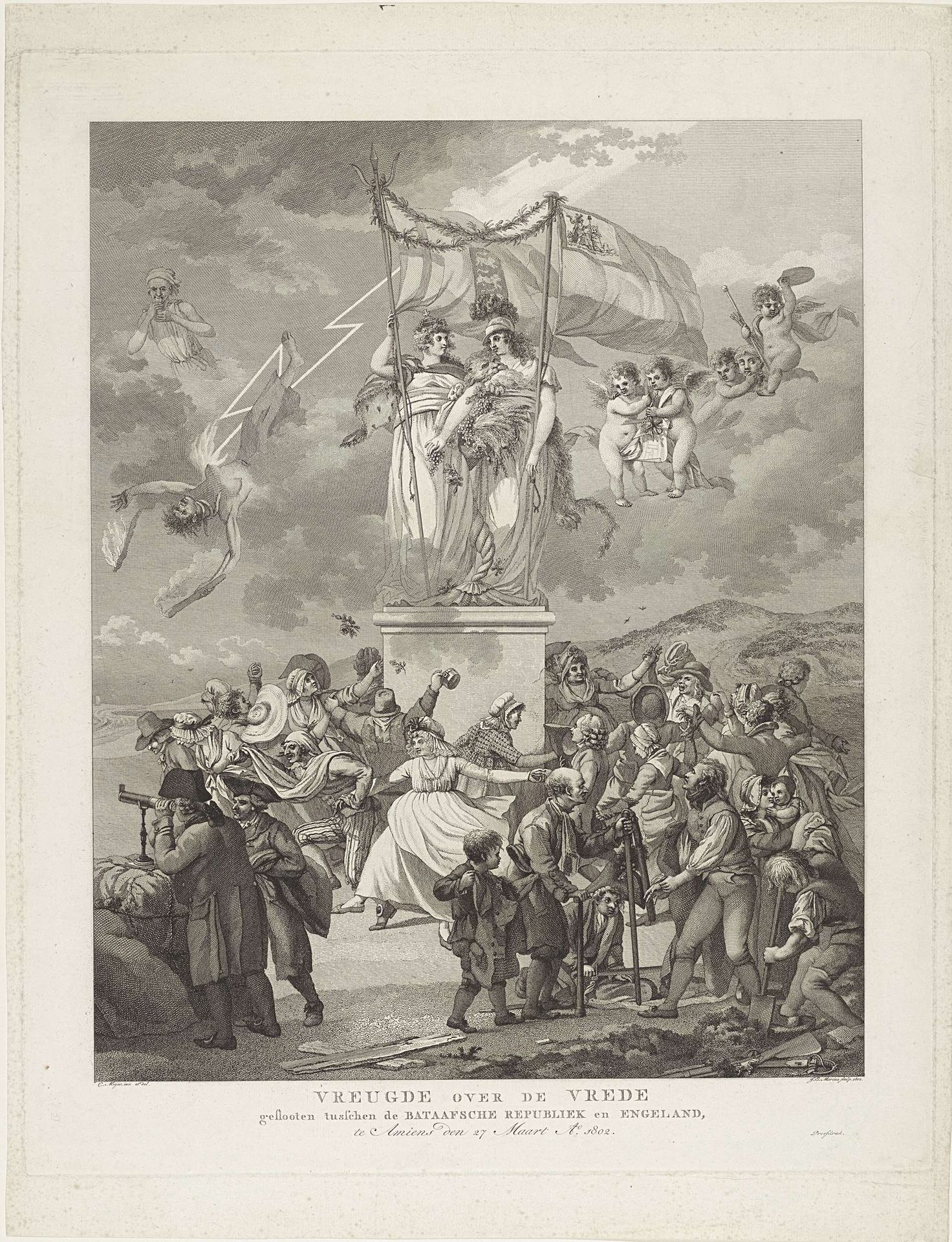 Vreugde over de Vrede geslooten tusschen de Bataafsche Republiek en Engeland, te Amiens den 27 Maart Ao. 1802 by Jacob Ernst Marcus