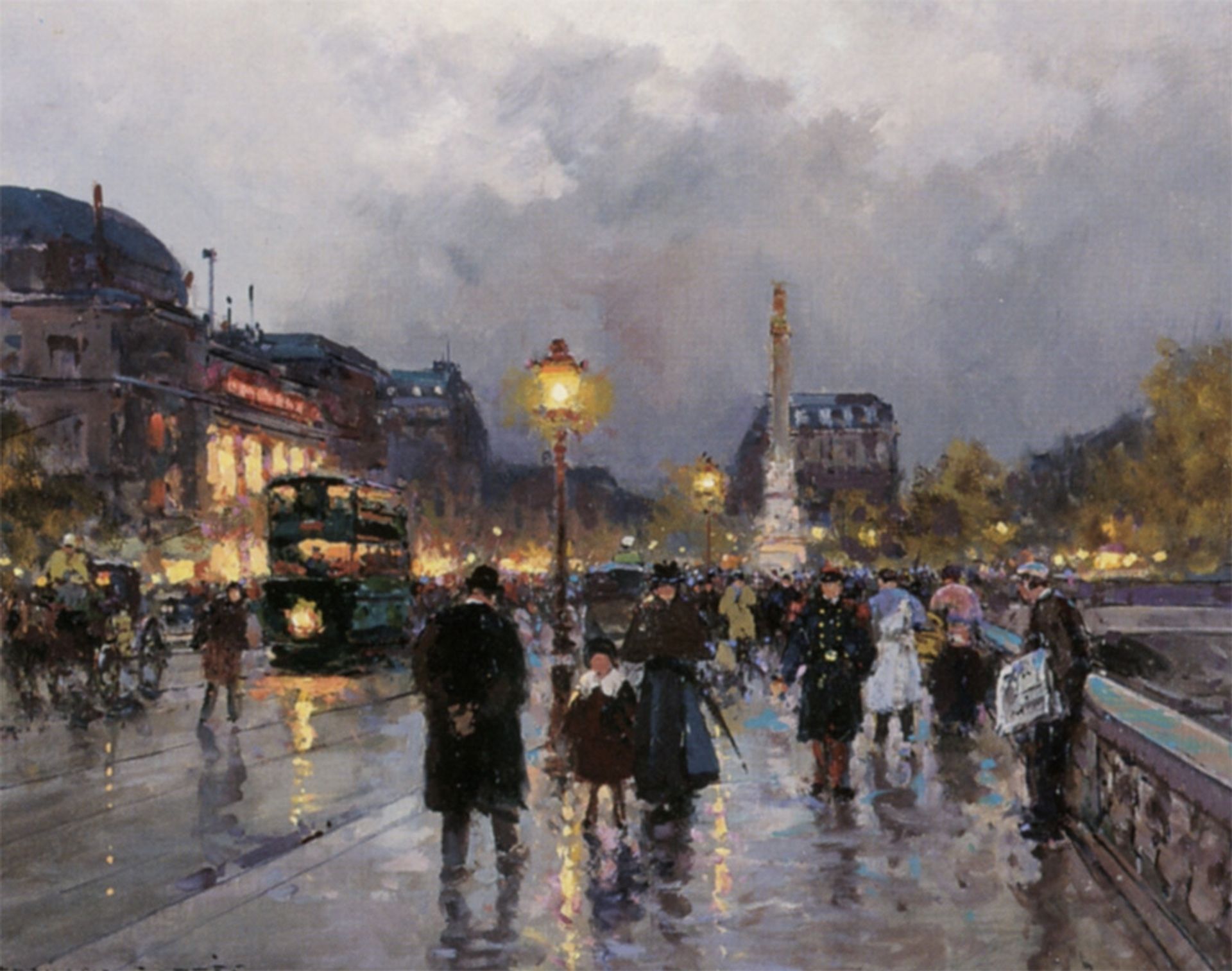 Place du Chatelet by Edouard Cortes