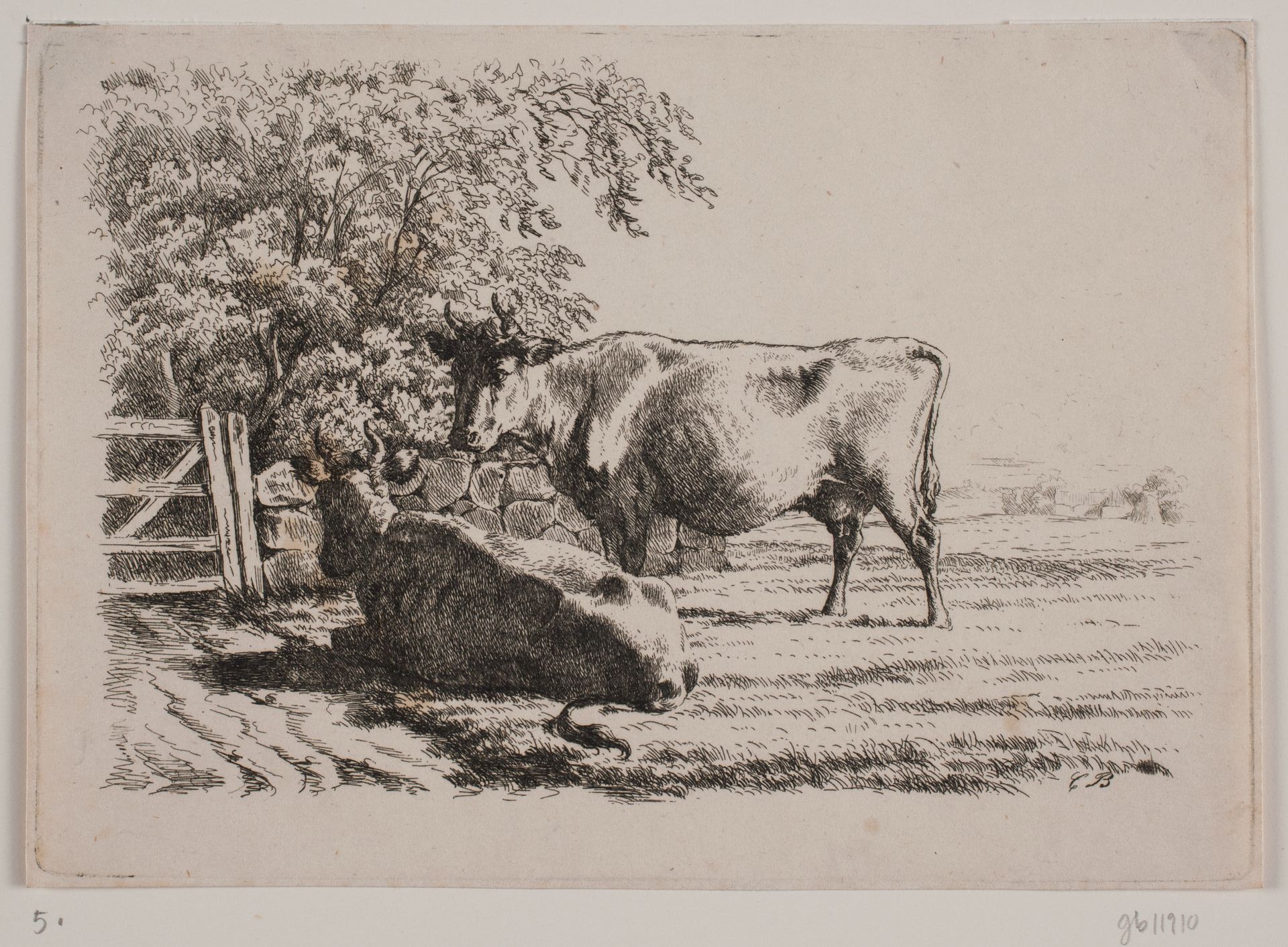 To køer by Carl Frederik Bartsch
