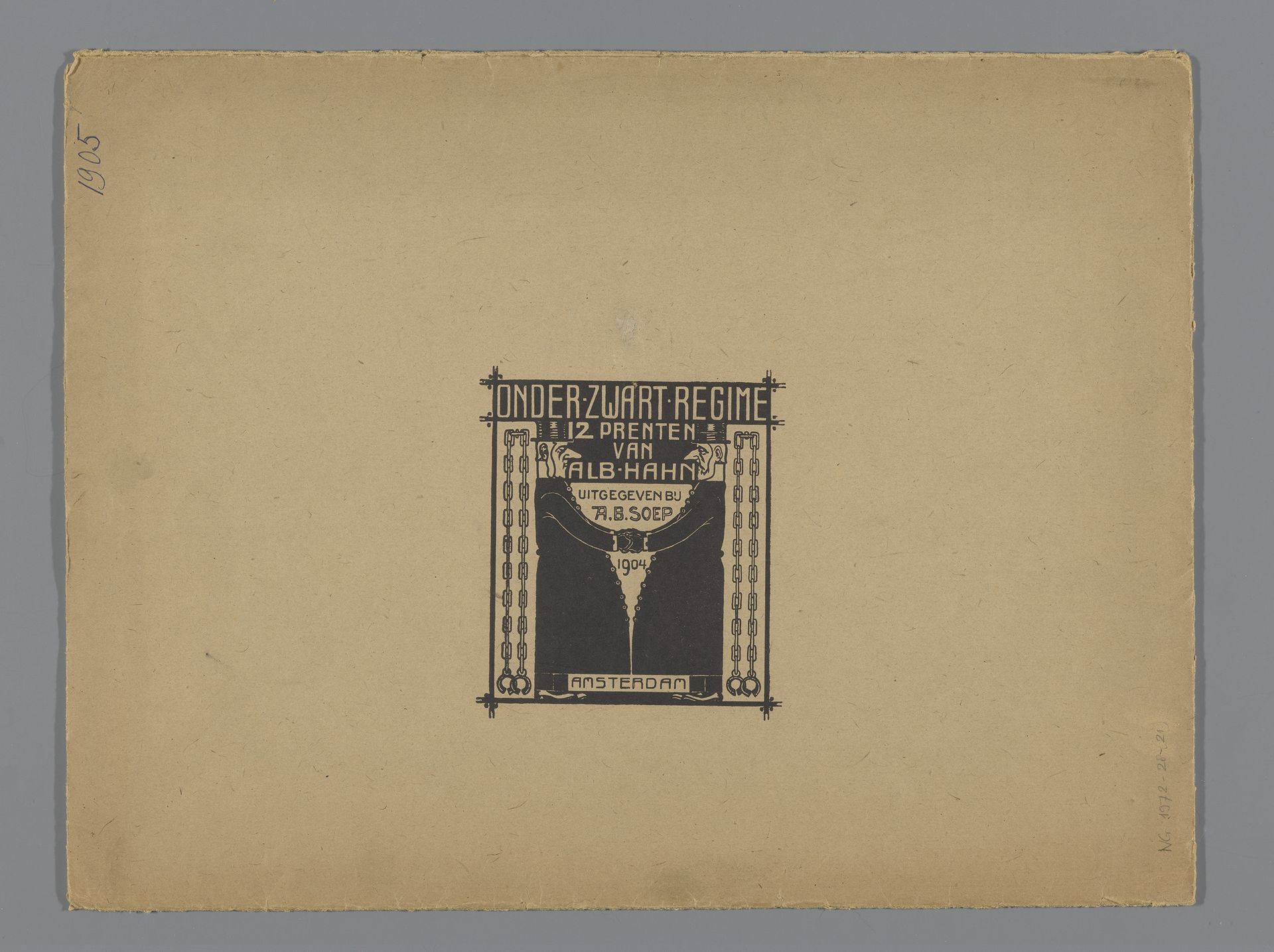 Onder zwart regime / 12 prenten van Alb. Hahn by Albert (I) Hahn