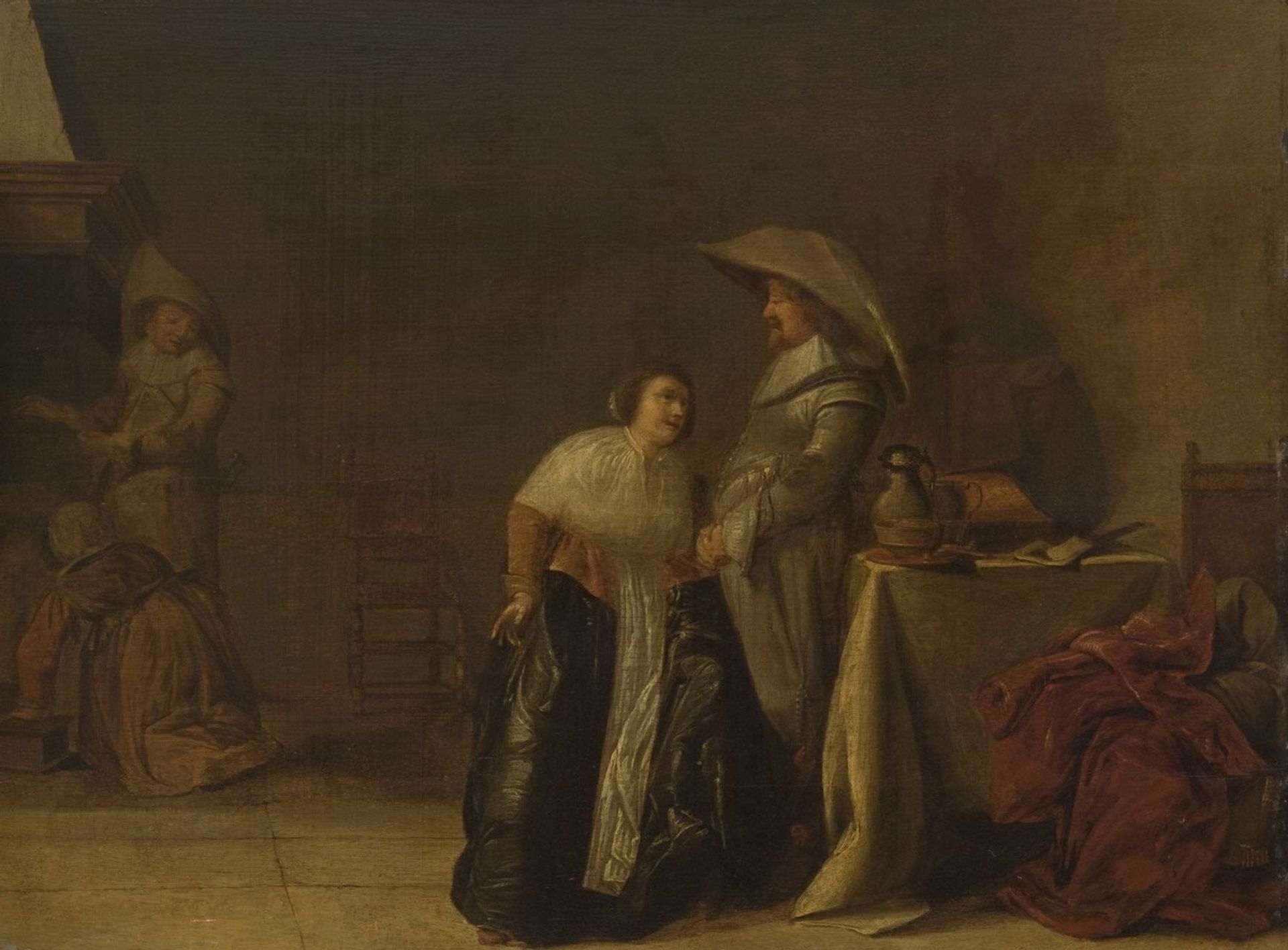 A Lady and a Cavalier by Pieter Codde