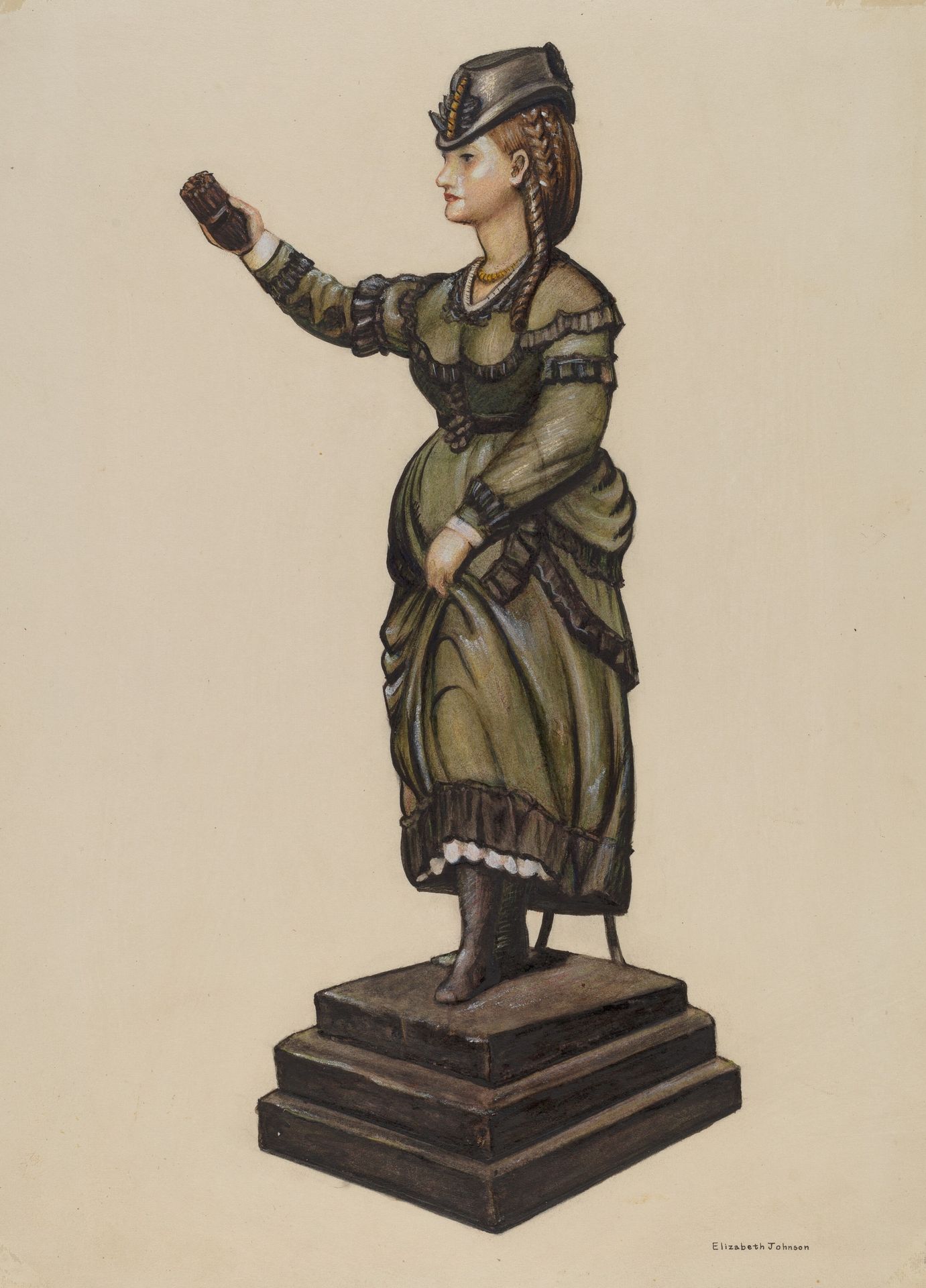 Cigar Store Figure by Elizabeth Johnson
