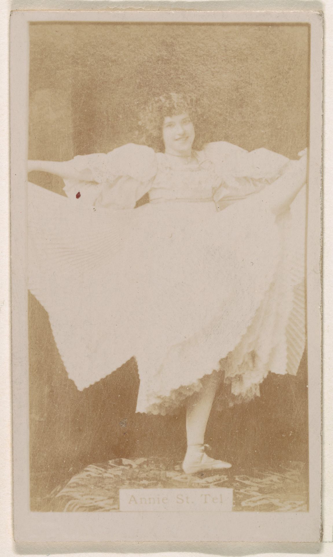 Annie St. Tel, from the Actresses series (N245) issued by Kinney Brothers to promote Sweet Caporal Cigarettes by Kinney Brothers Tobacco Company