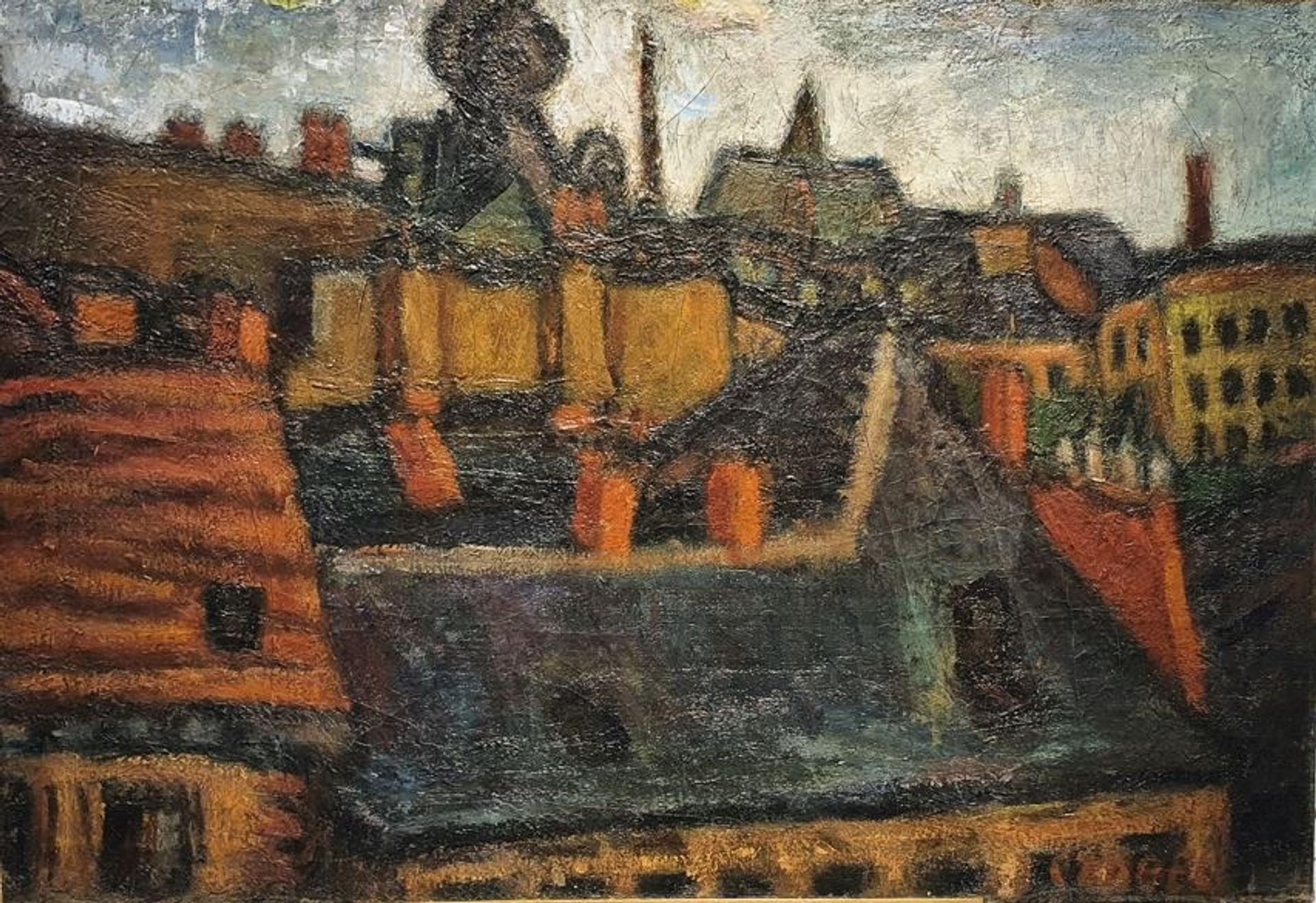Párizsi Háztetők Palais De Chaillot. by Bela Czobel