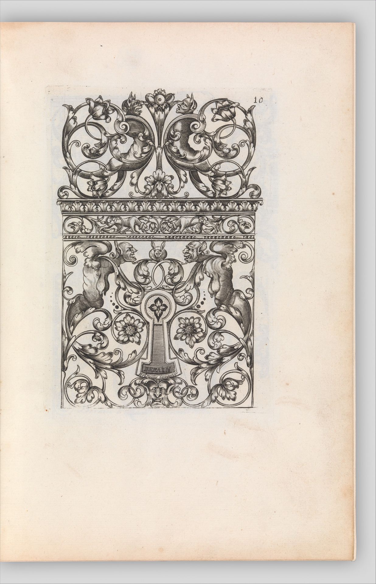 Diverses Pieces de Serruriers, page 11 (recto) by Jean Berain