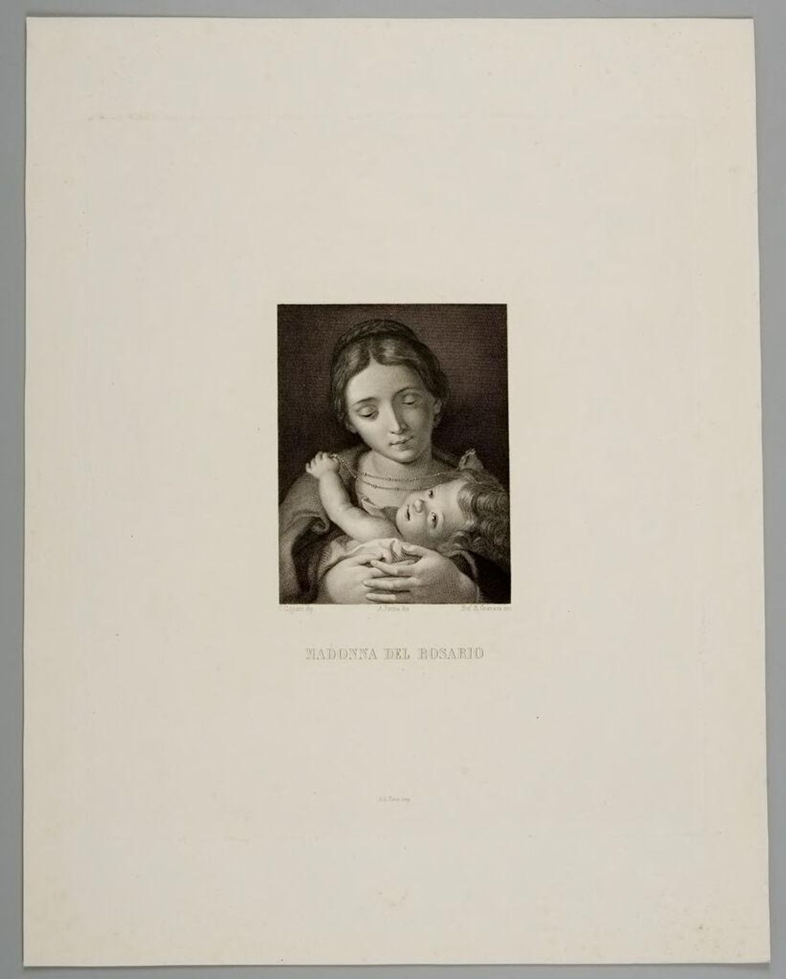 Madonna of the Rosary by Raffaelle Granara
