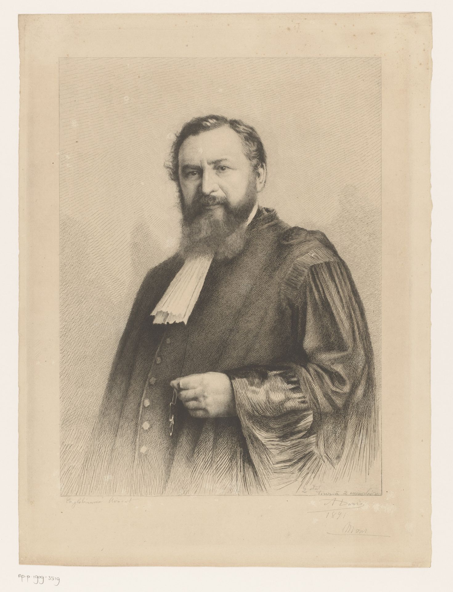 Portret van Adolphe Englebienne by Auguste Danse