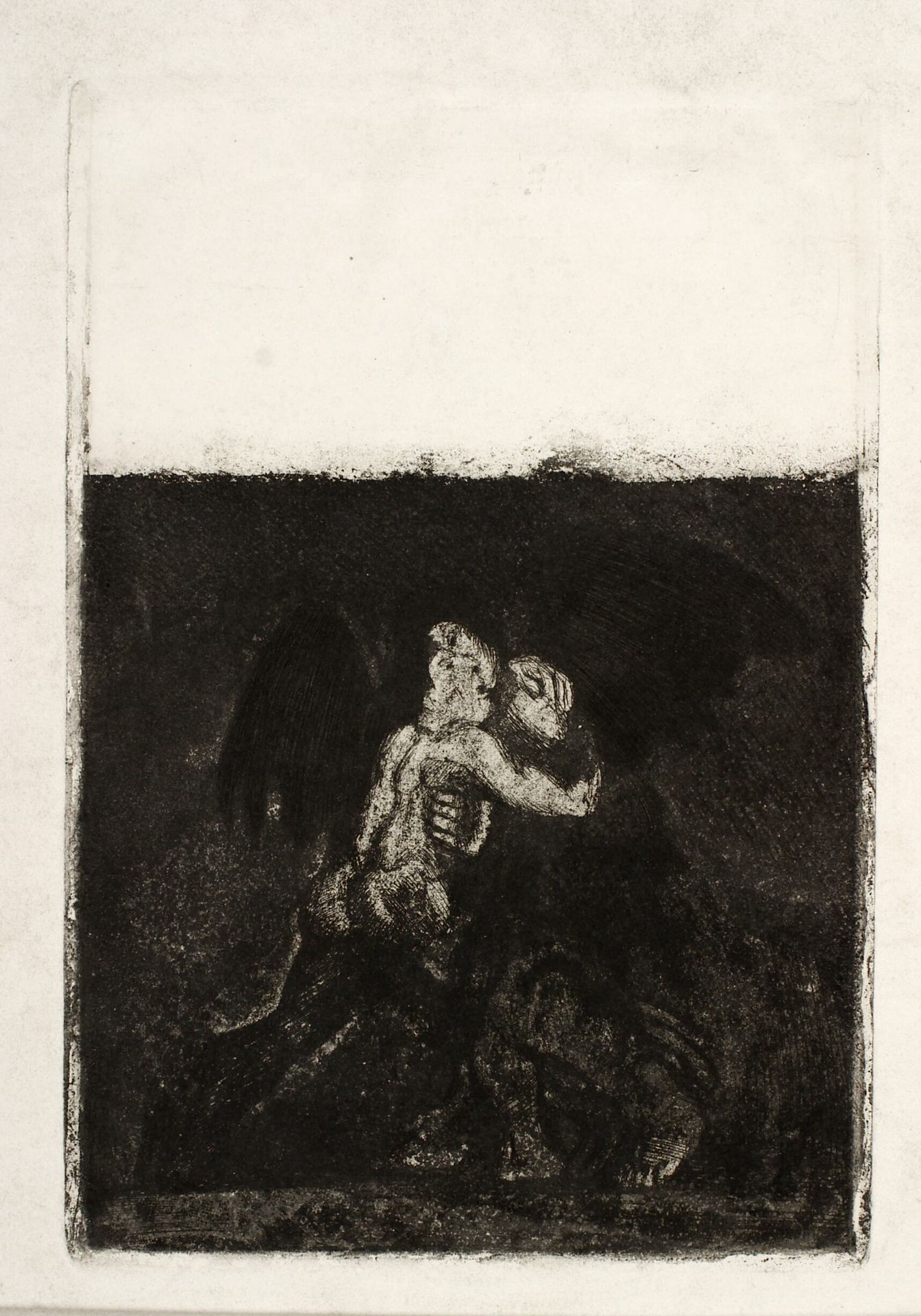 Jakobs kamp med englen by Oluf Hartmann