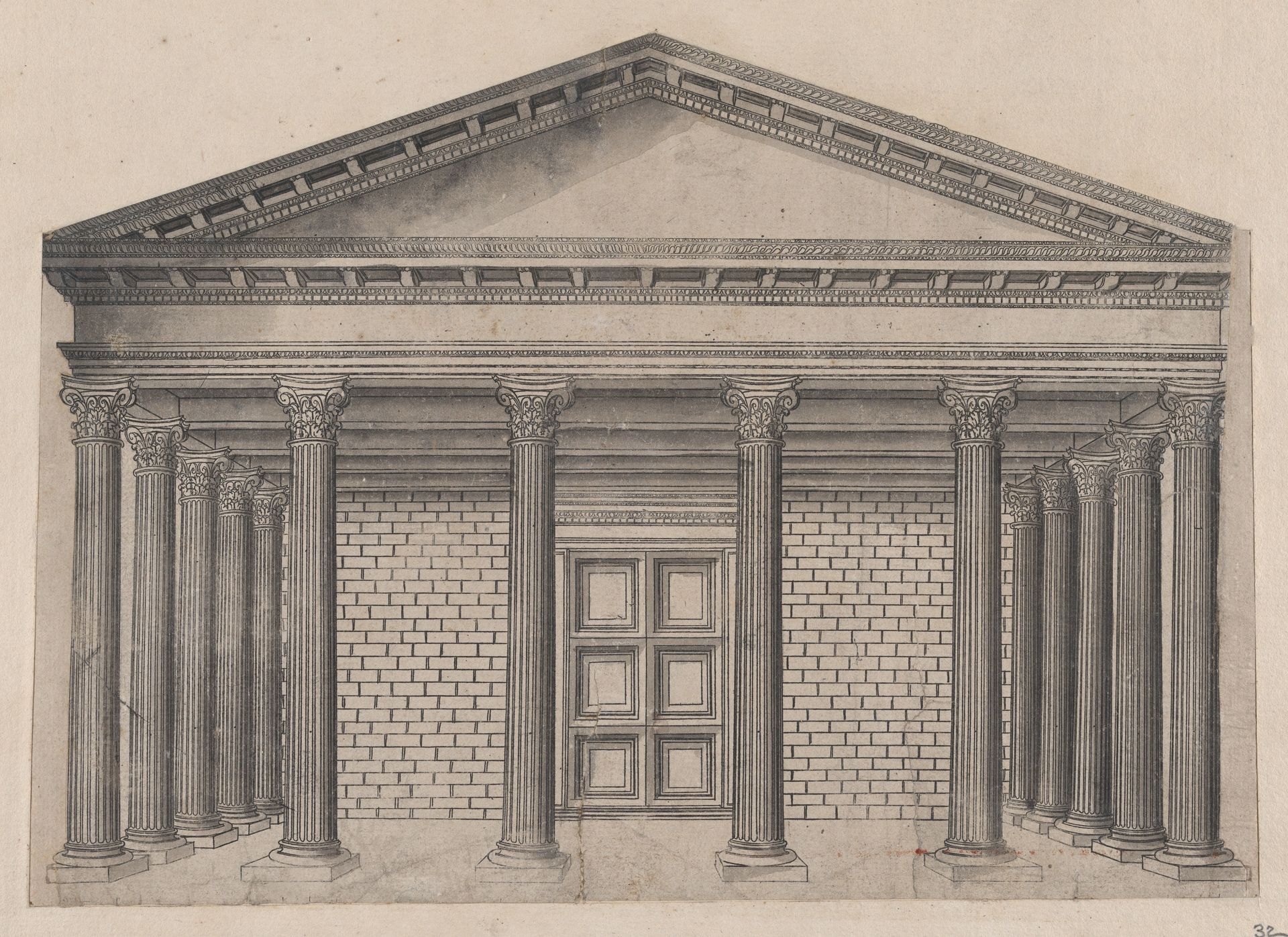 Speculum Romanae Magnificentiae: Maison antique a Nymmes by Anonymous
