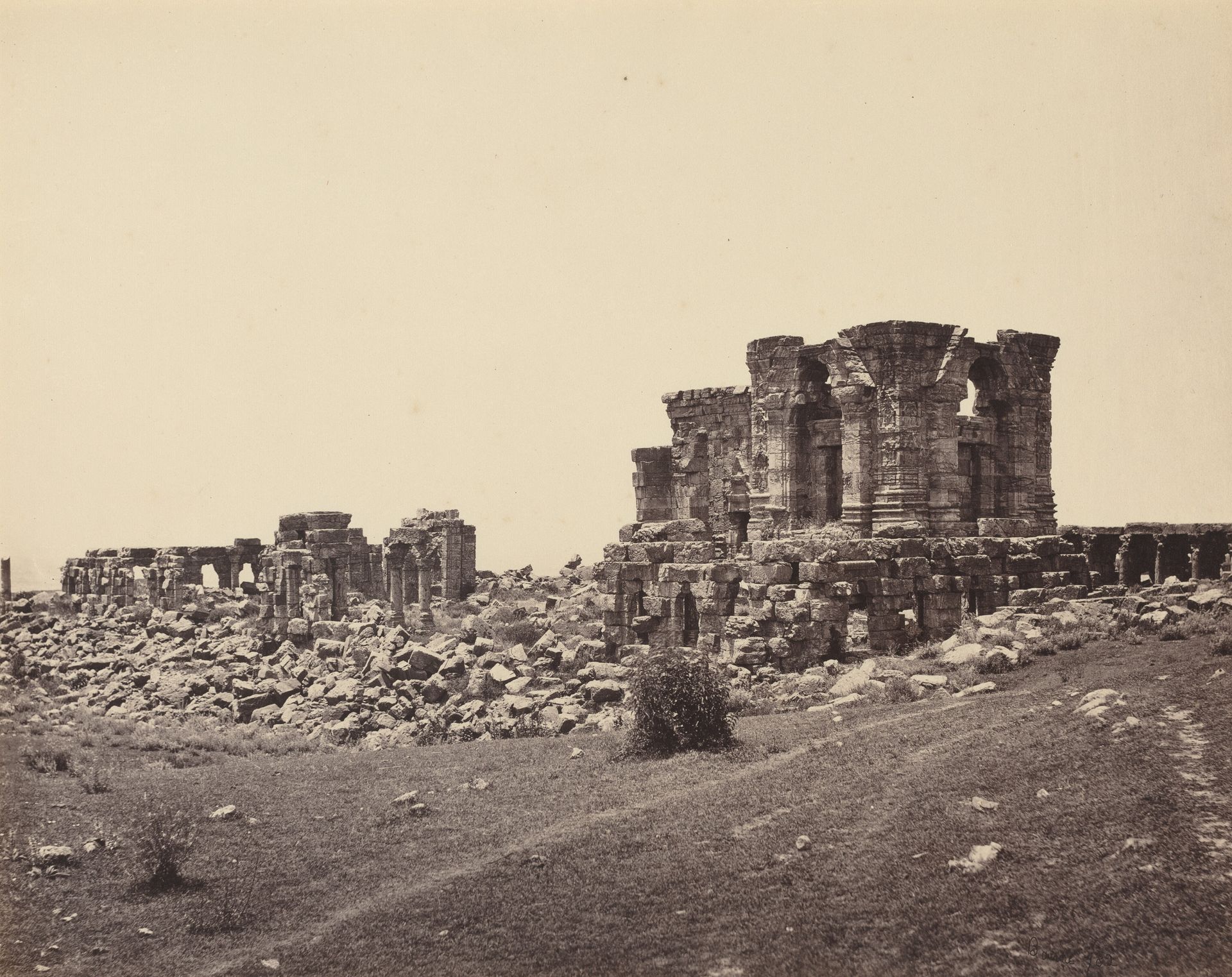 Ruins of Martand from Southeast by Samuel Bourne
