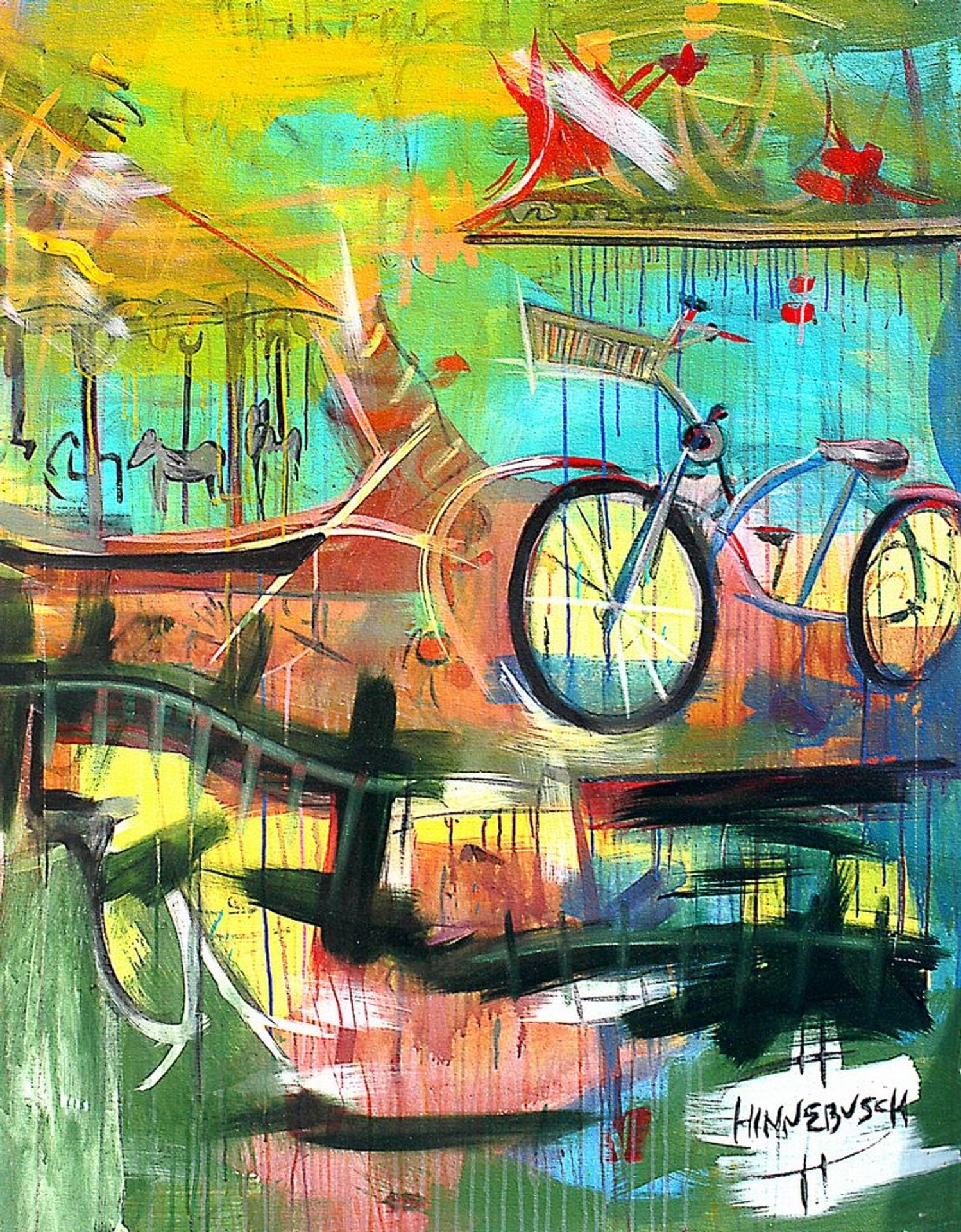 Carousel in Santa Monica by David Michael Hinnebusch