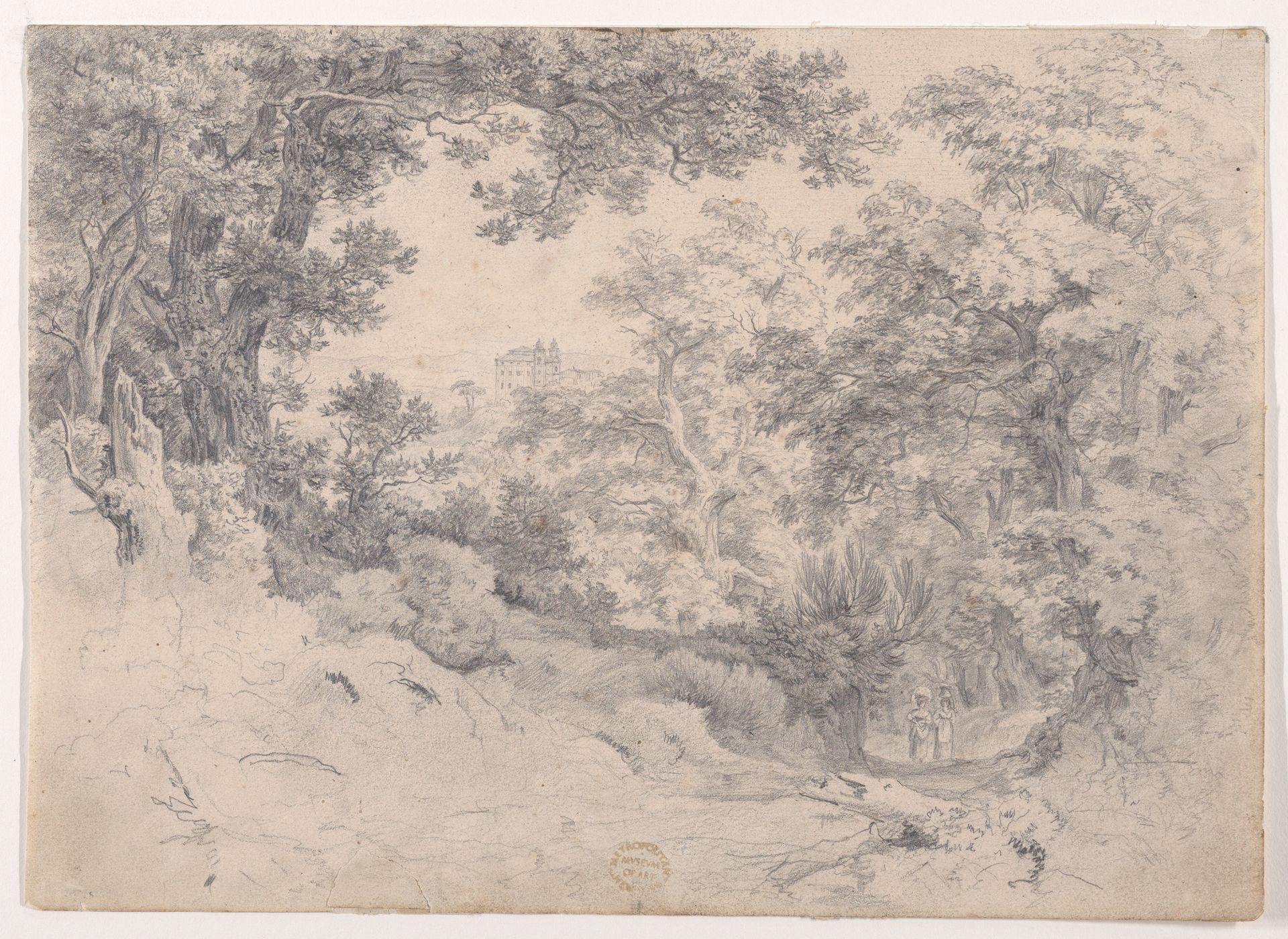 Mediterranean Landscape with a Villa in the Distance by Anonymous