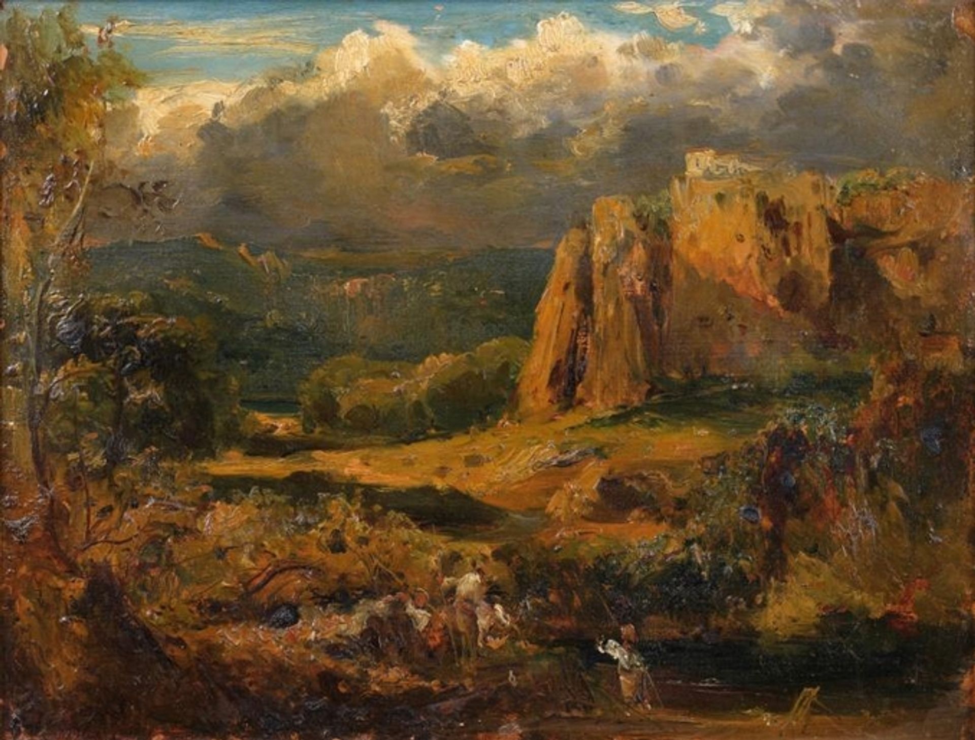 Malhec rocks in the Valley of Saint-Vincent by Theodore Rousseau