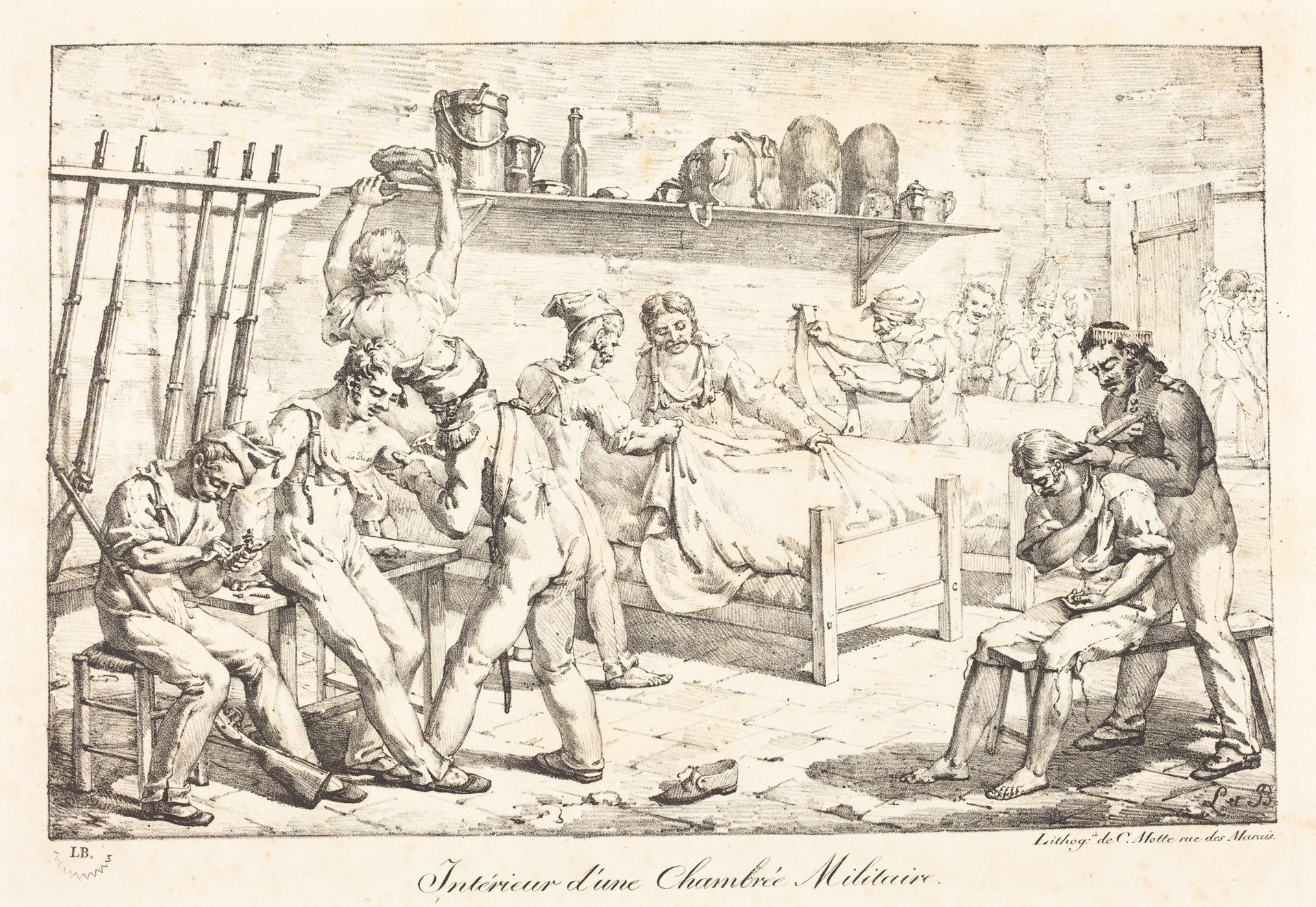 Interior of a Military Chamber by Baron Louis-Albert-Guillain Bacler d'Albe