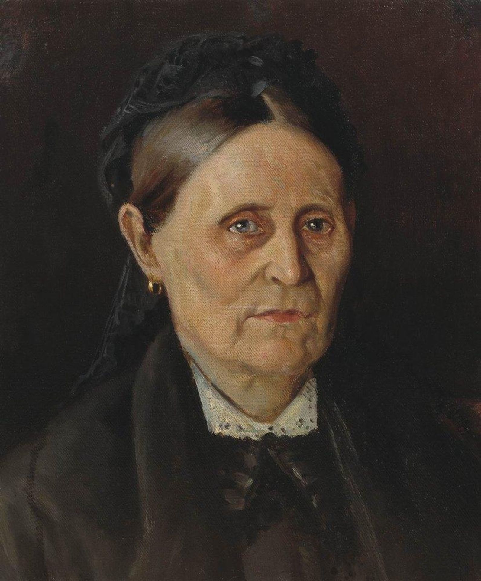 Portrait of M. M. Nesterova, the artist's mother by Mikhail Nesterov