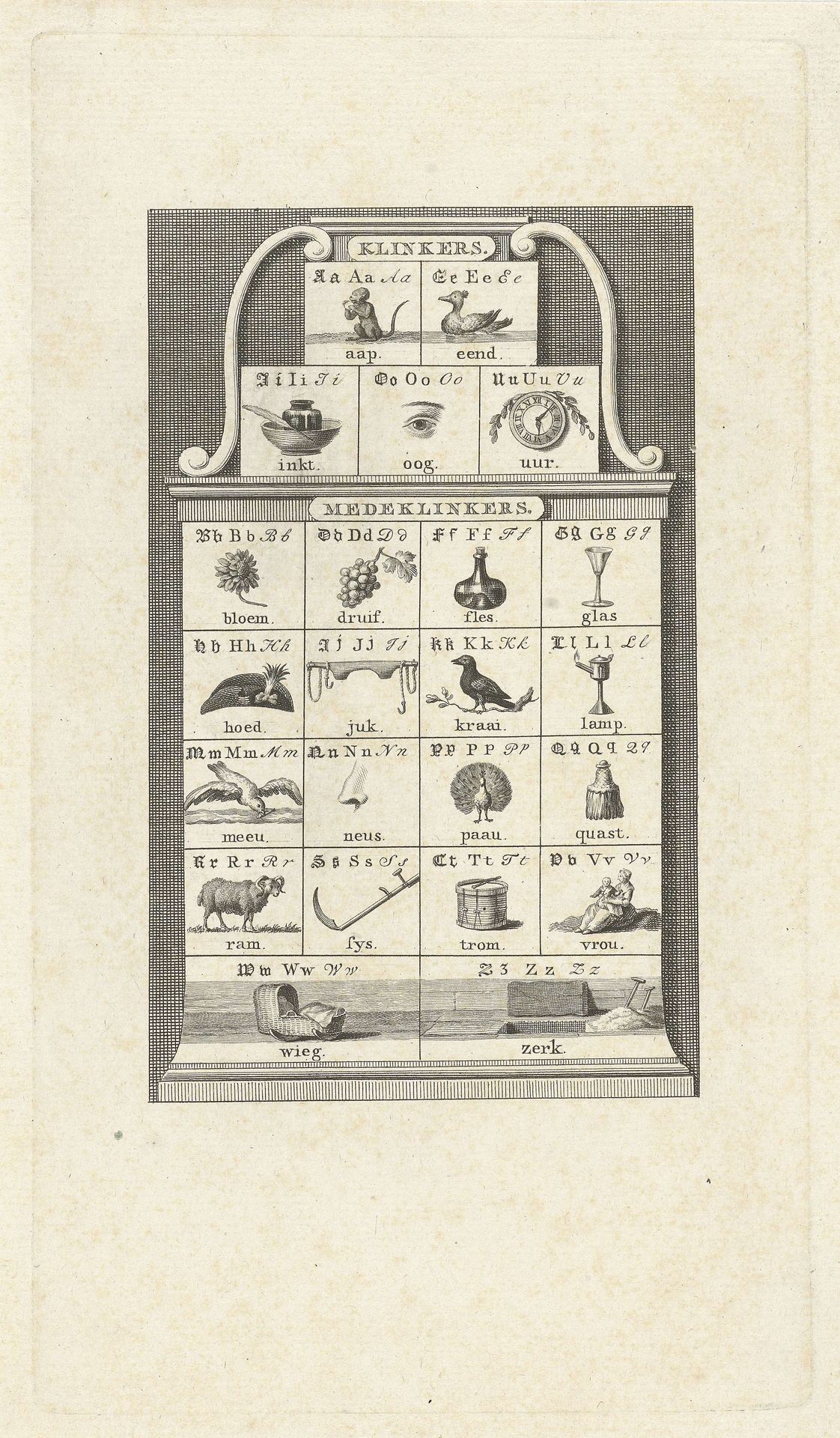 Letters van het alfabet by Jacob Folkema
