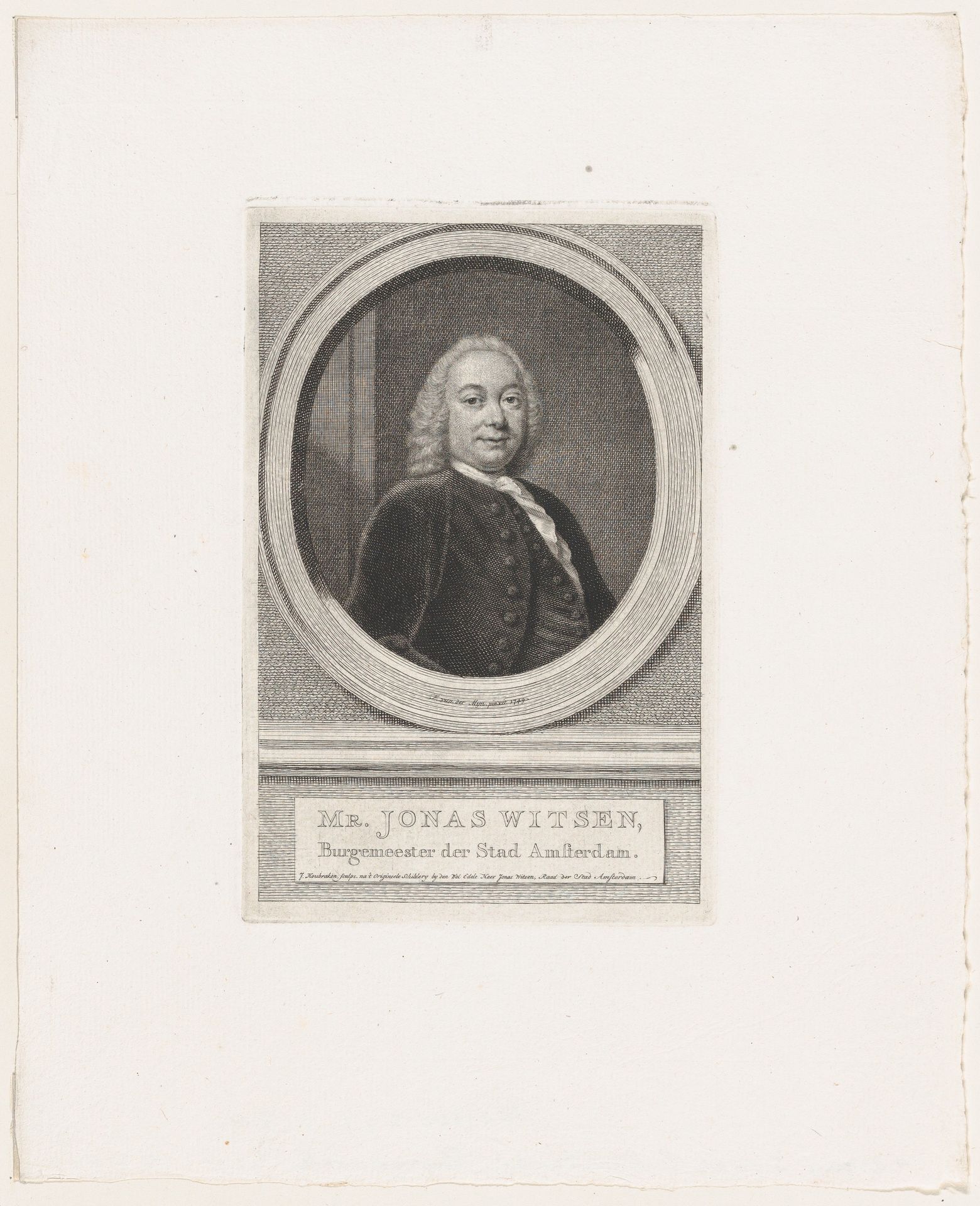 Jonas Witsen, Burgemeester der Stad Amsterdam by Jacob Houbraken