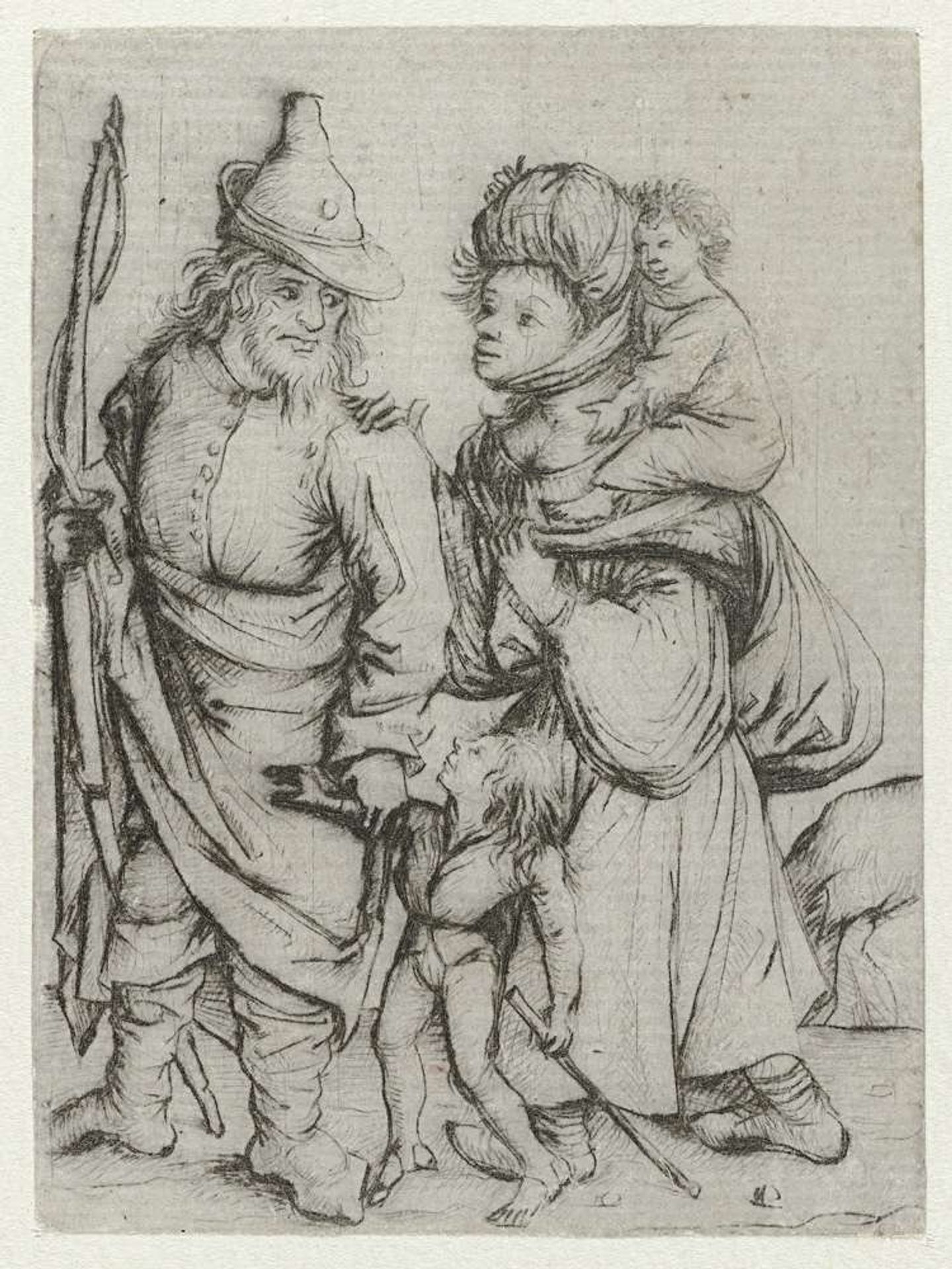 Roma familie by Meester van het Amsterdamse Kabinet