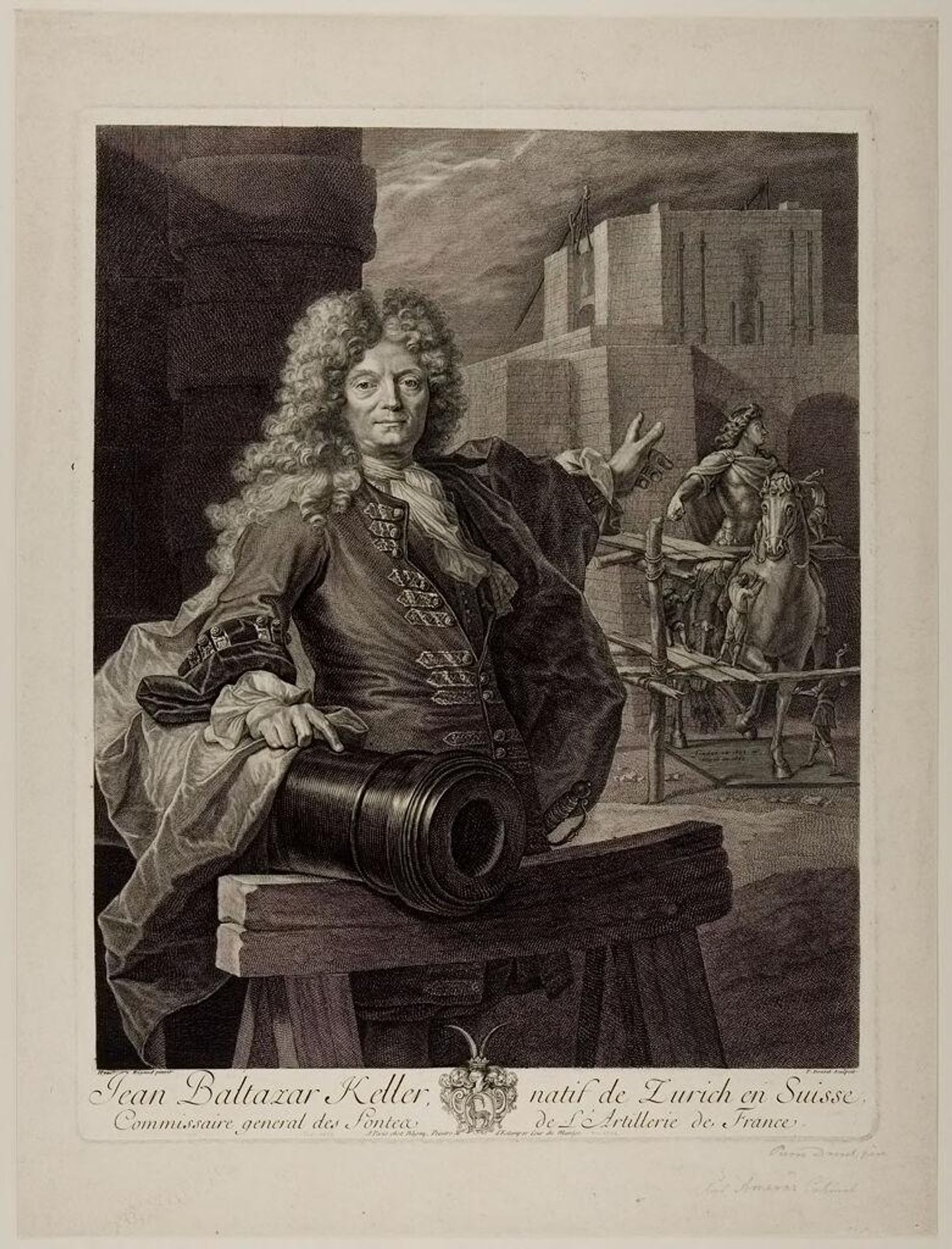 Jean Balthazar Keller by Pierre Drevet