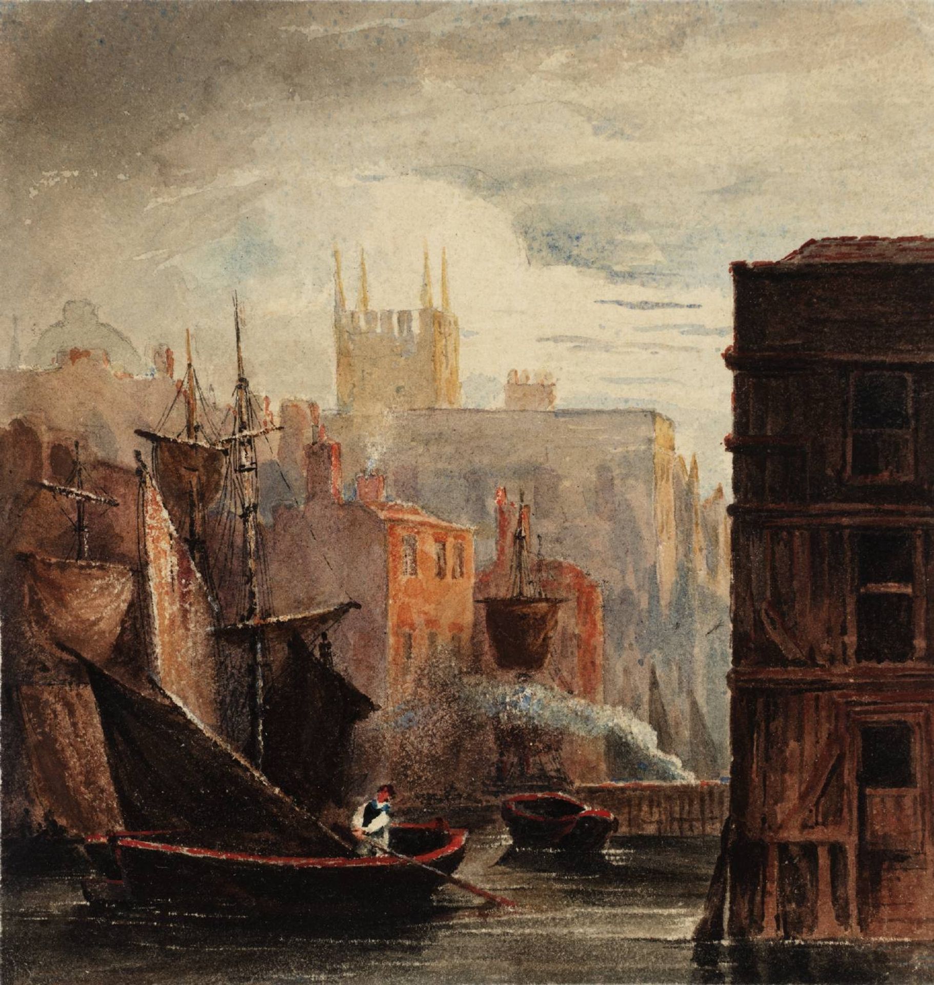 A River Scene by David Cox