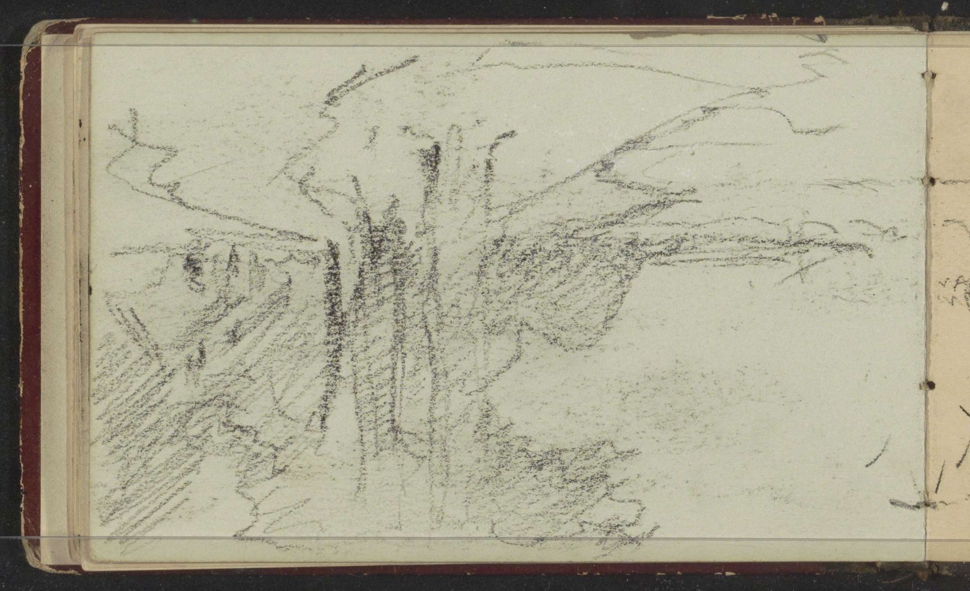 Bomenlaan langs een waterkant by Willem Cornelis Rip