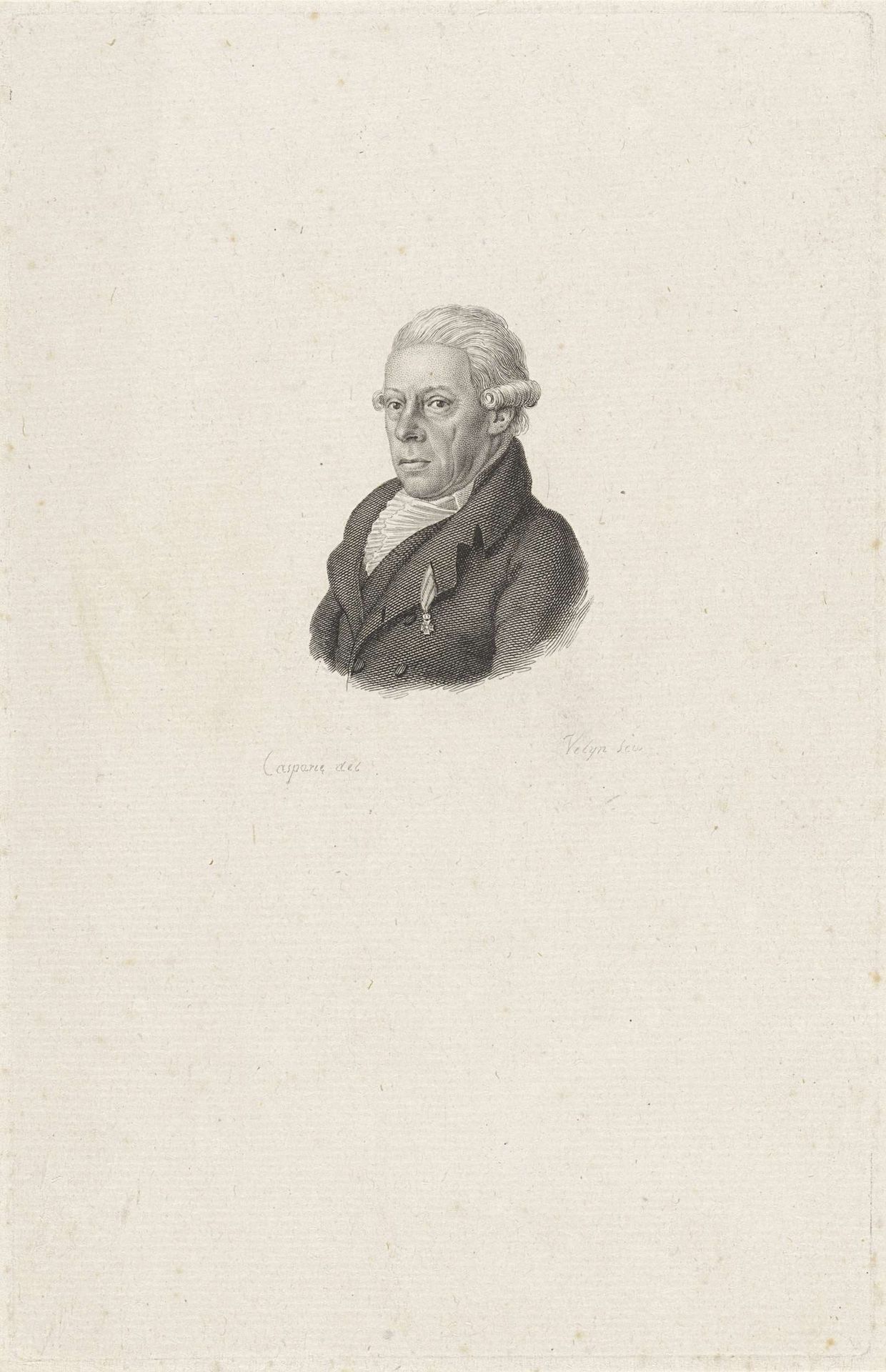Portret van Rijnvis Feith by Philippus Velijn