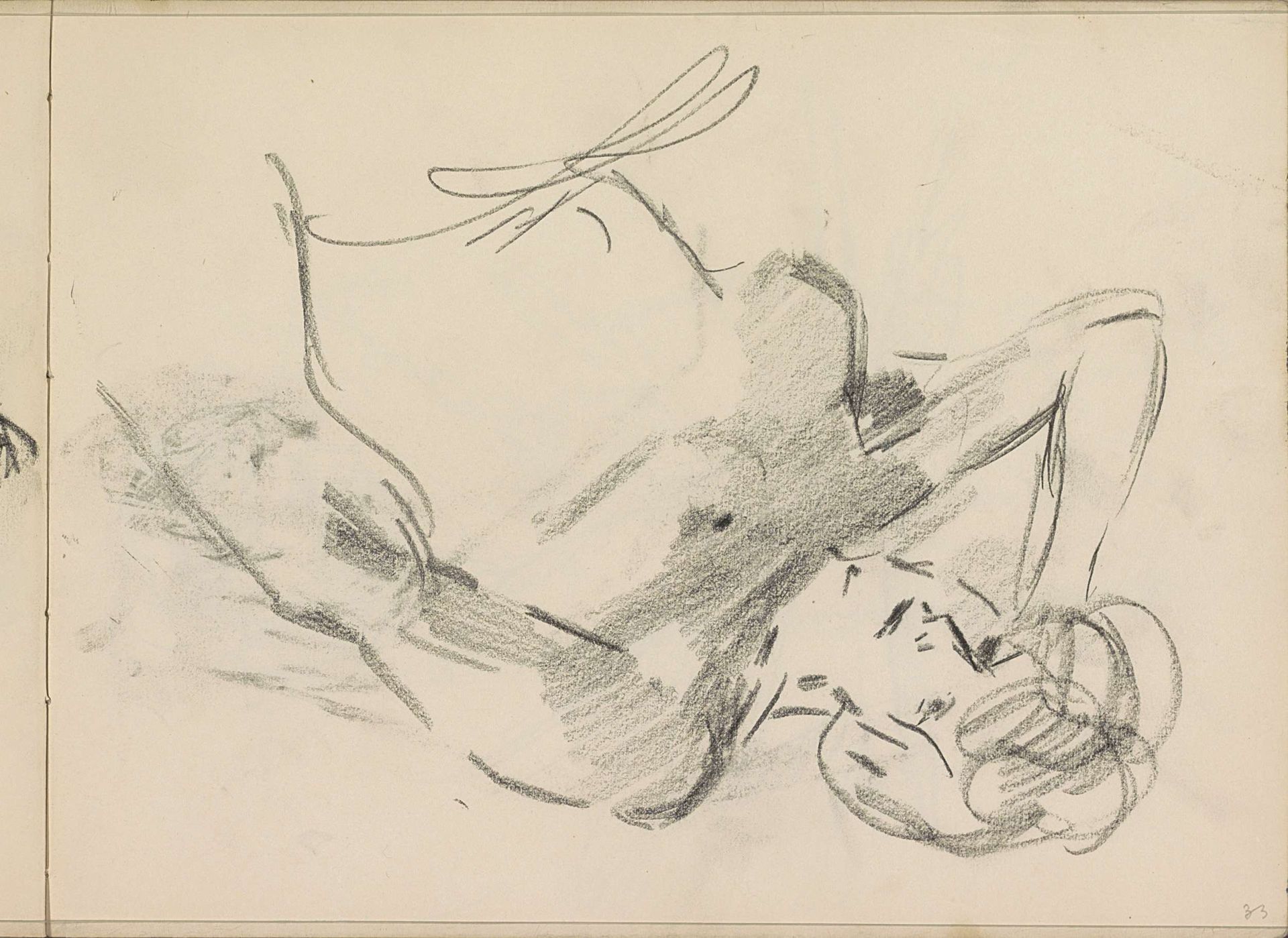 Reclining Female Nude by Isaac Israels