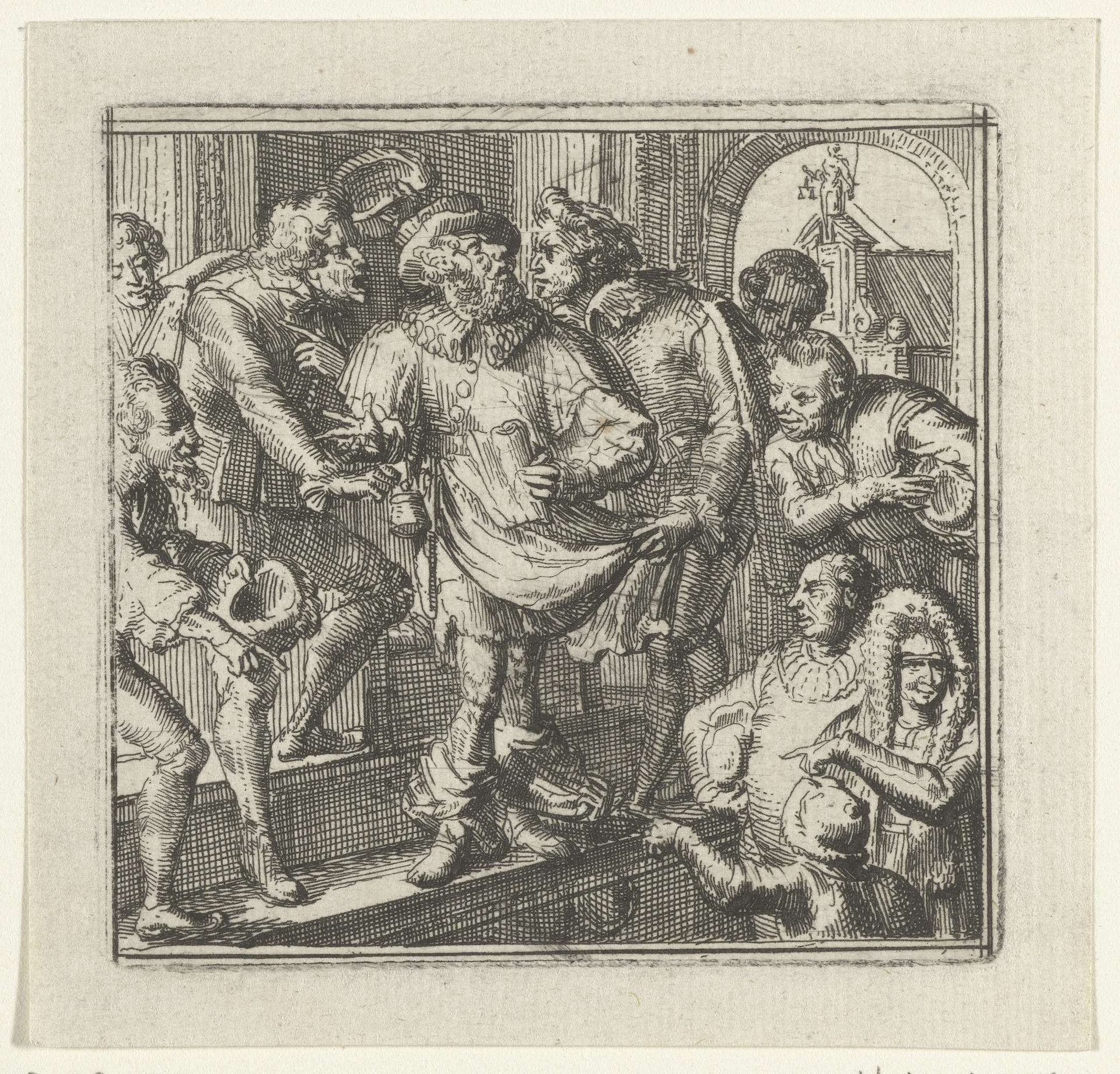 Illustratie voor de Decamerone van Boccaccio by Romeyn de Hooghe