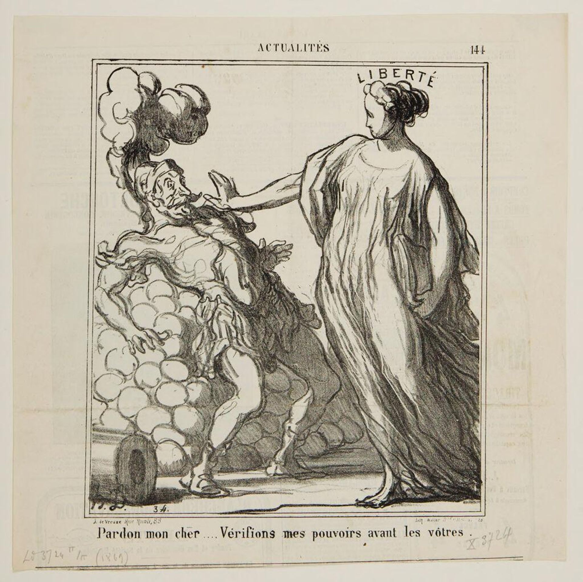 "Pardon me, my dear..." by Honoré Daumier