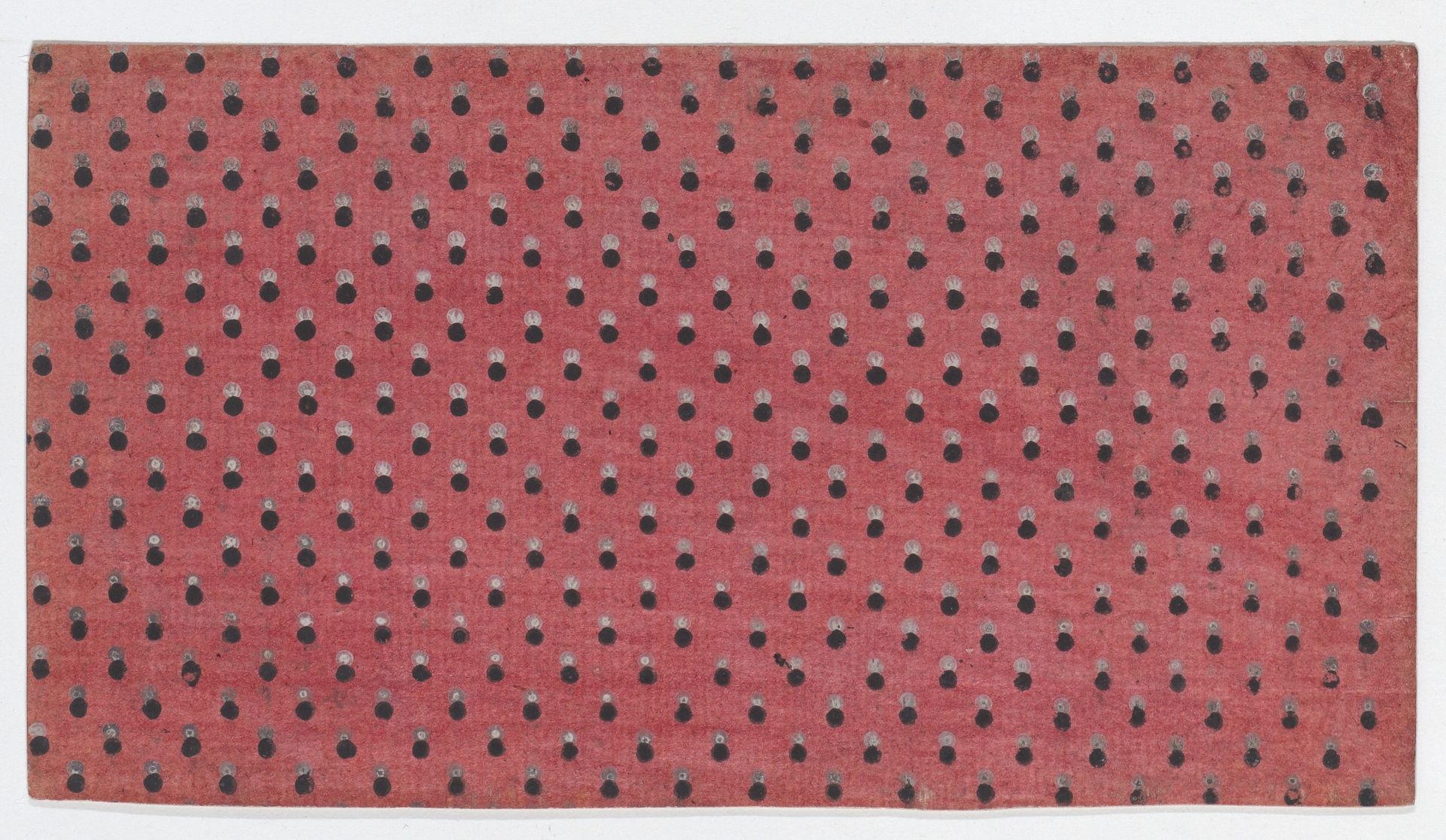 Sheet with an overall dot pattern by Anonymous