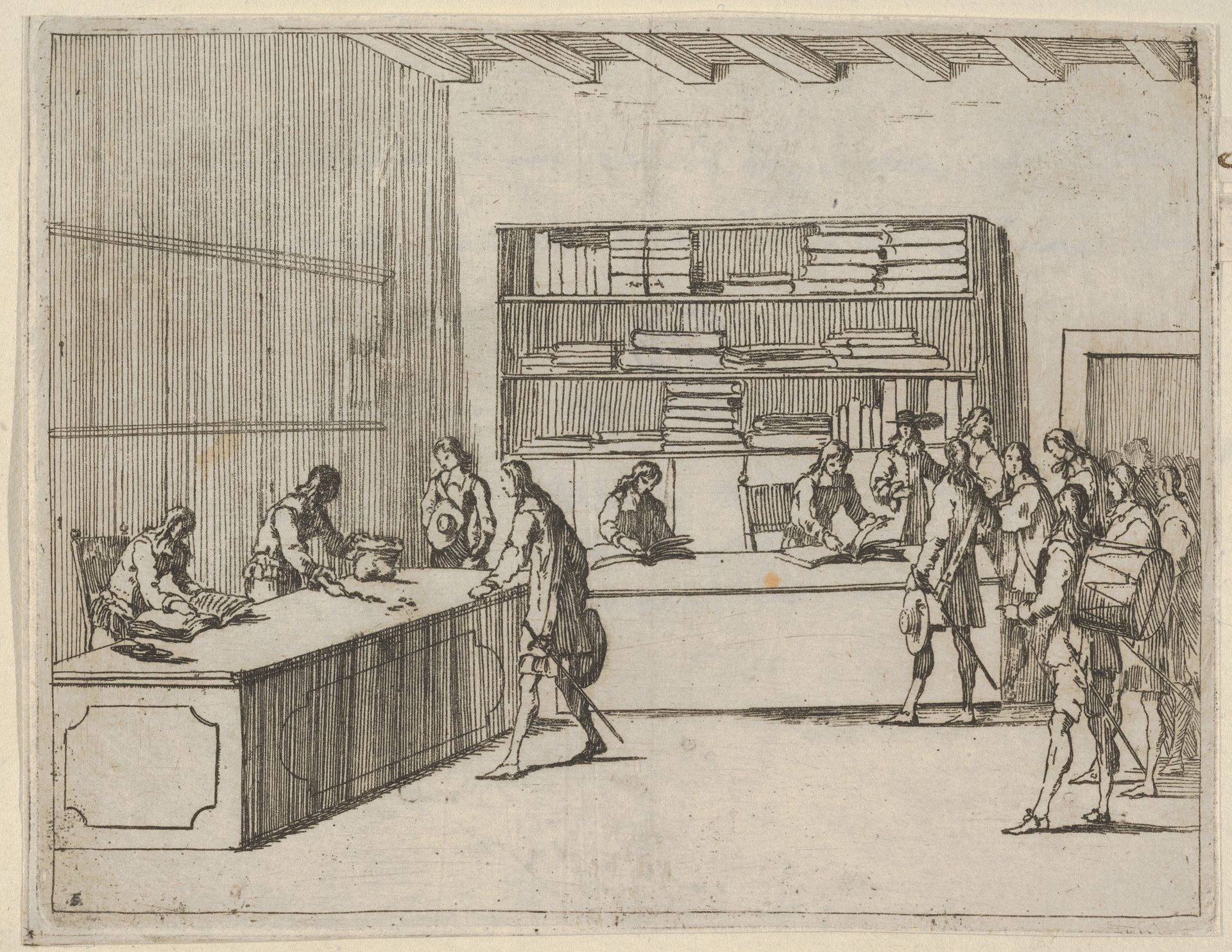 Soldiers Enlisting to Defend the Faith agains the Turks, from L'Idea di un Principe ed Eroe Cristiano in Francesco I d'Este, di Modena e Reggio Duca VIII [...] by Bartolomeo Fenice (Fénis)